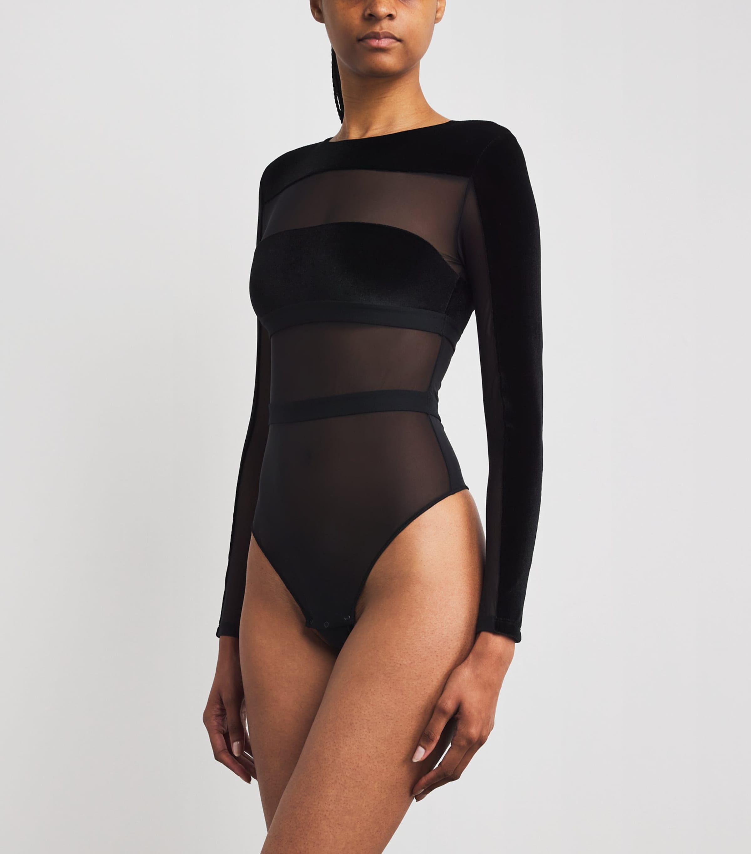 Go For It Thong Bodysuit BLACK Image 3