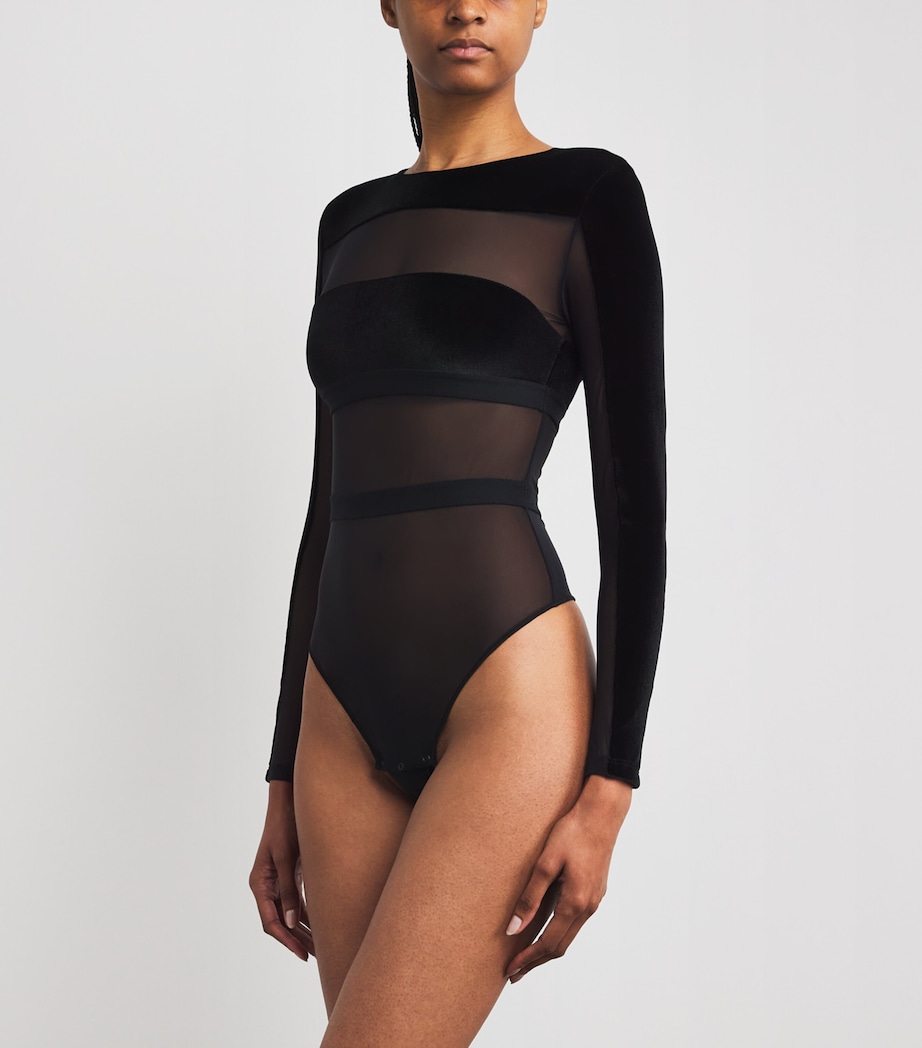 Go For It Thong Bodysuit BLACK Image 3