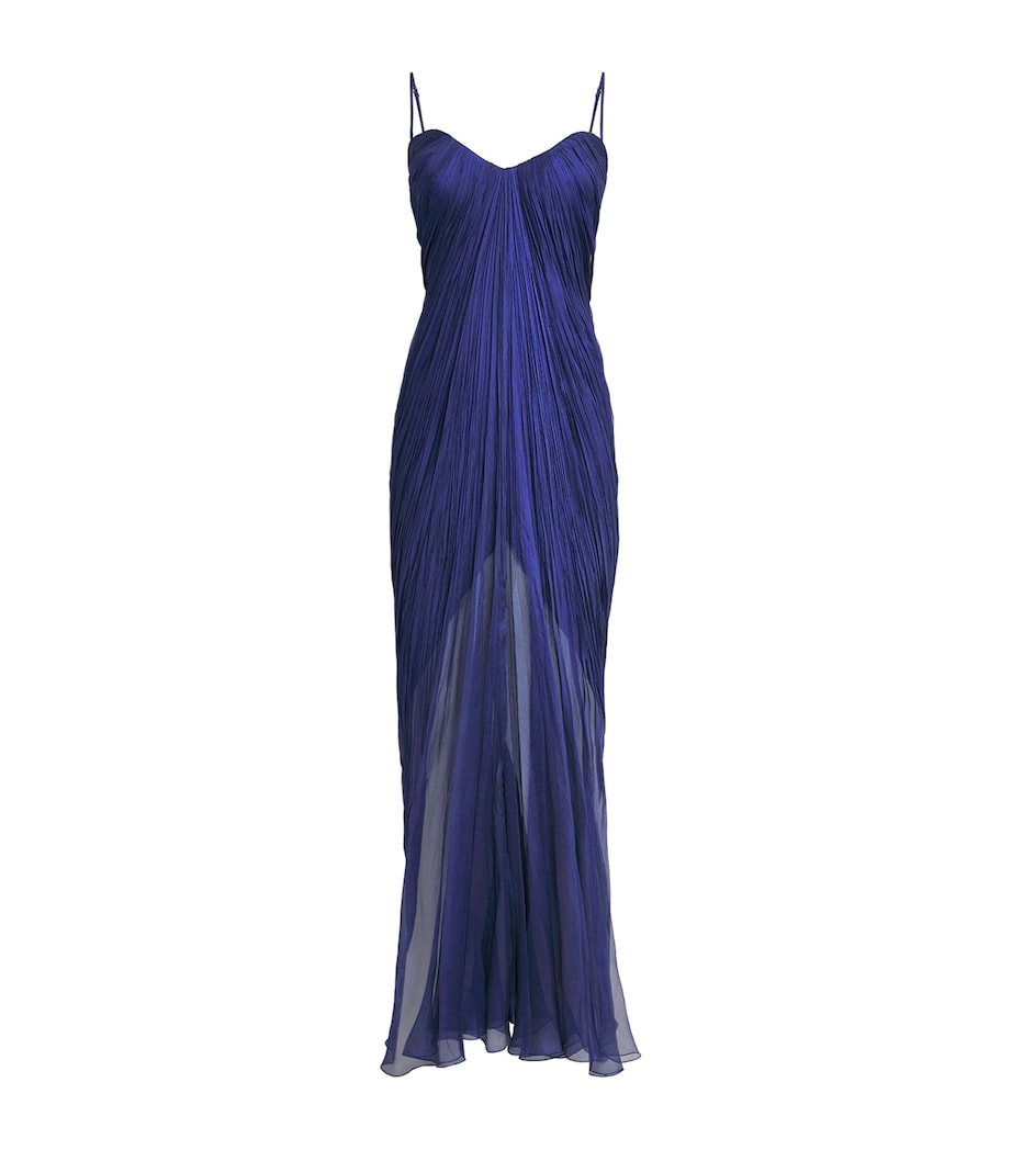 Maria Lucia Hohan Womens Silk Victoria Maxi Dress Navy Image 1