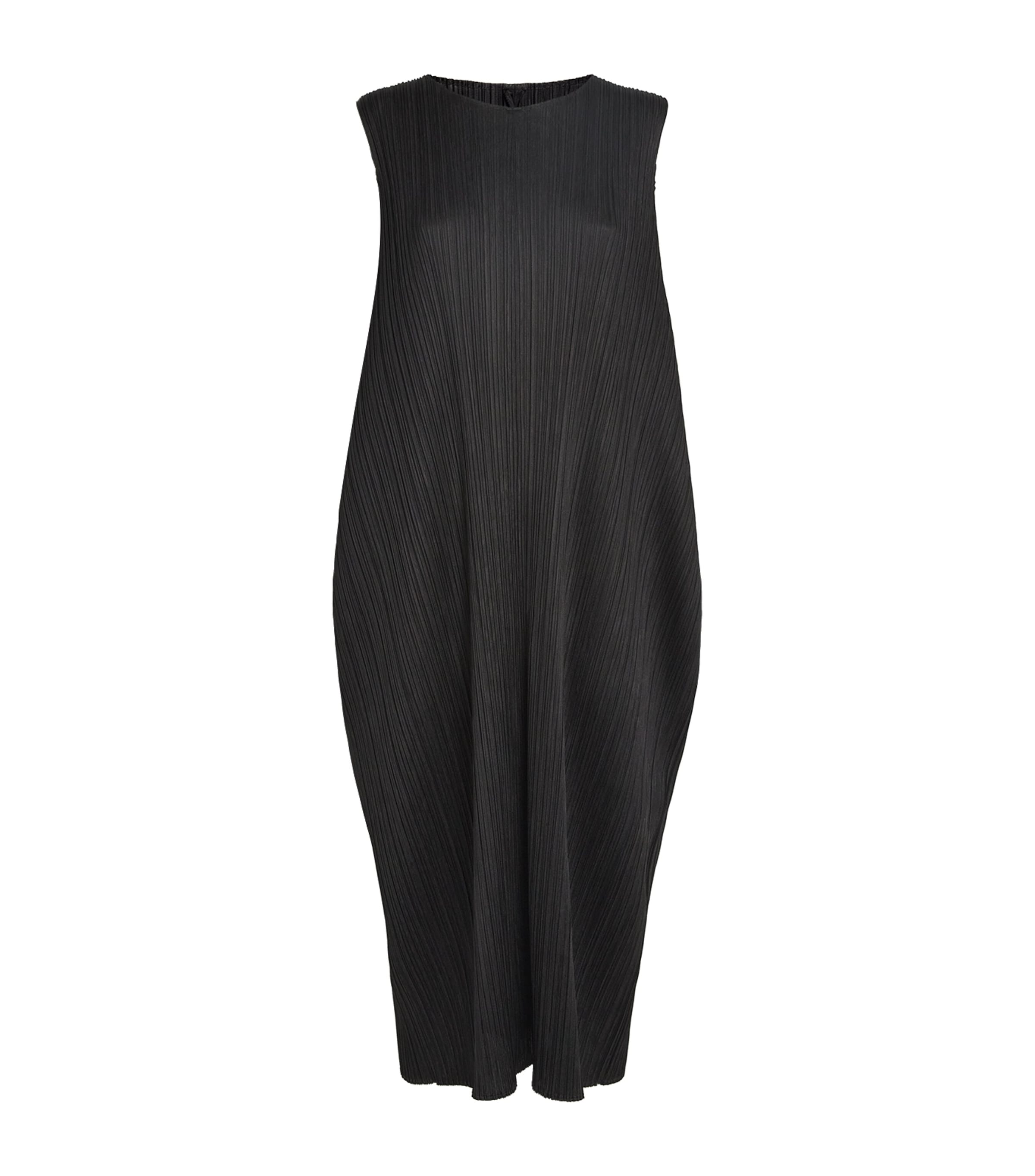 Issey Miyake Lamp Shade Midi Dress In Black