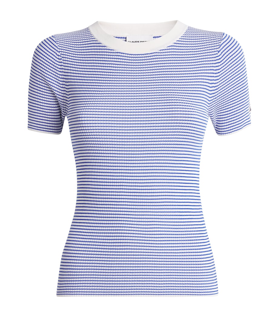 Striped T-Shirt MID BLUE Image 1