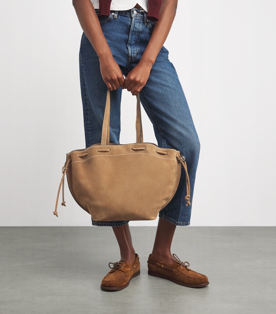 Suede Alban Tote Bag SAND Image 4