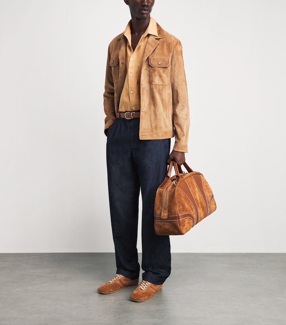 Paul Smith Mens Fish-Embroidered Linen Shirt Image 2