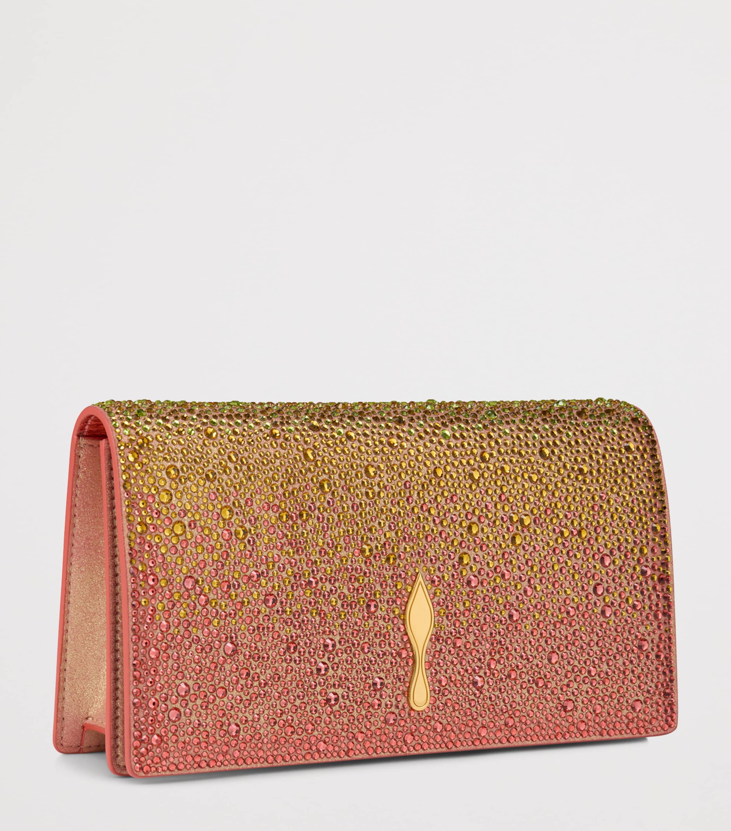 Christian Louboutin Bettina Strass Leather Clutch Bag Image 3