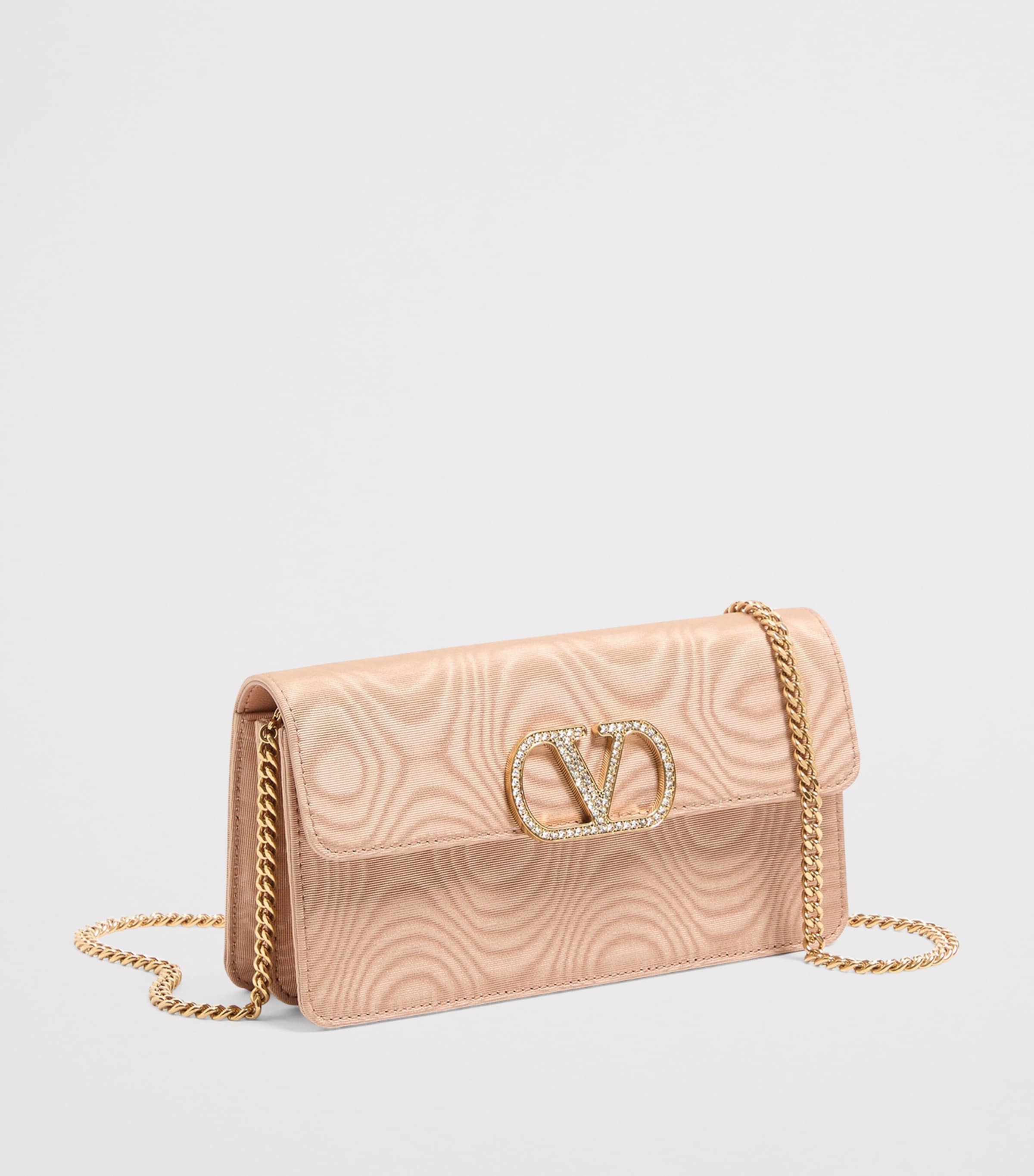 Valentino Garavani Moiré VLogo Signature Chain Wallet Image 3