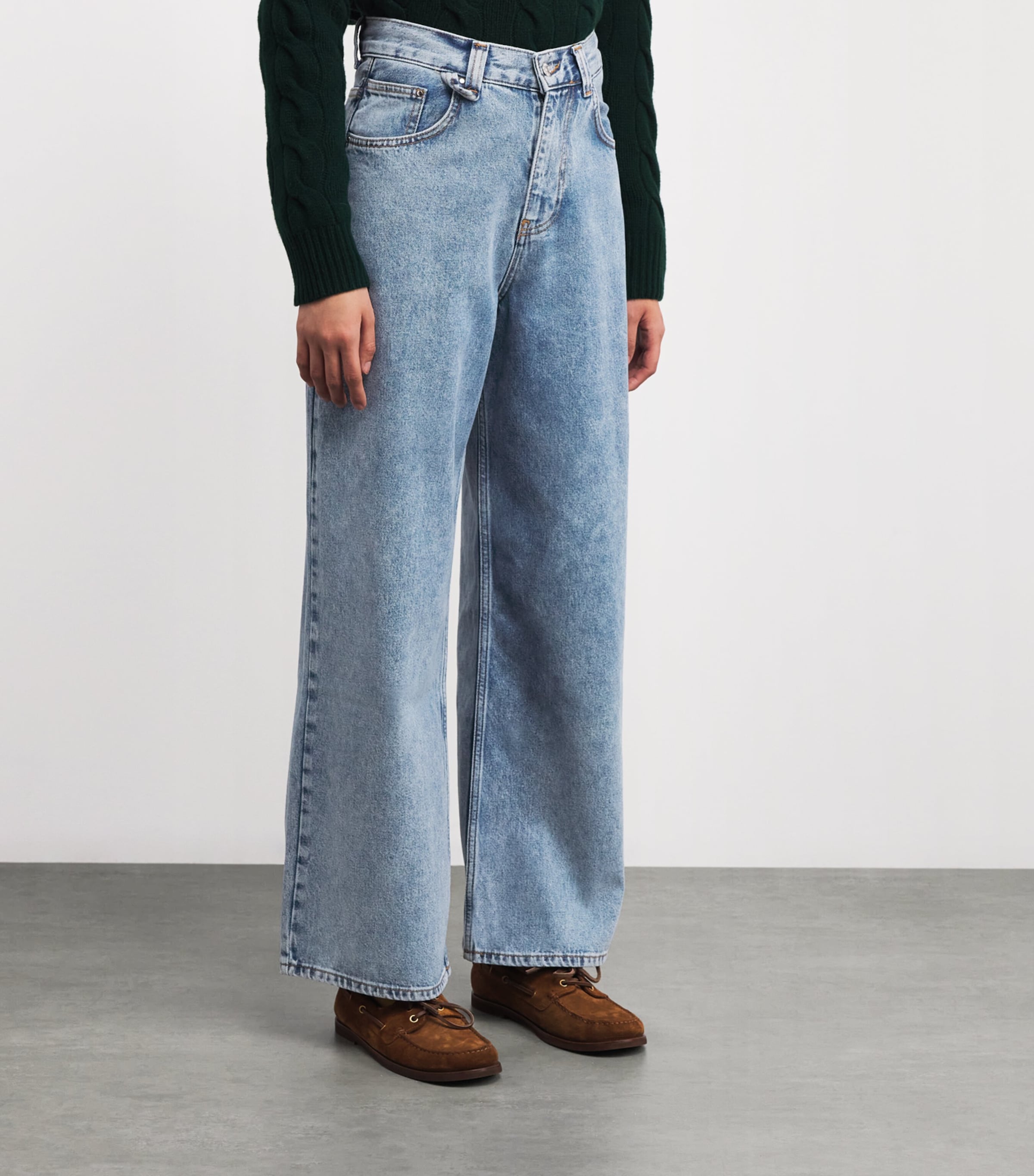 Wide-Leg Jeans BLUE DENIM Image 3