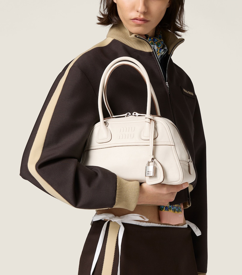 Miu Miu Nappa Leather Vivant Top-Handle Bag Neutral Image 2