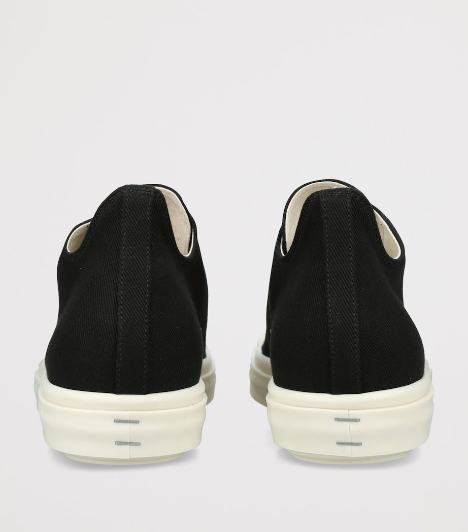 Rick Owens DRKSHDW Denim Tower Lace-Up Sneakers Blk/white Image 2