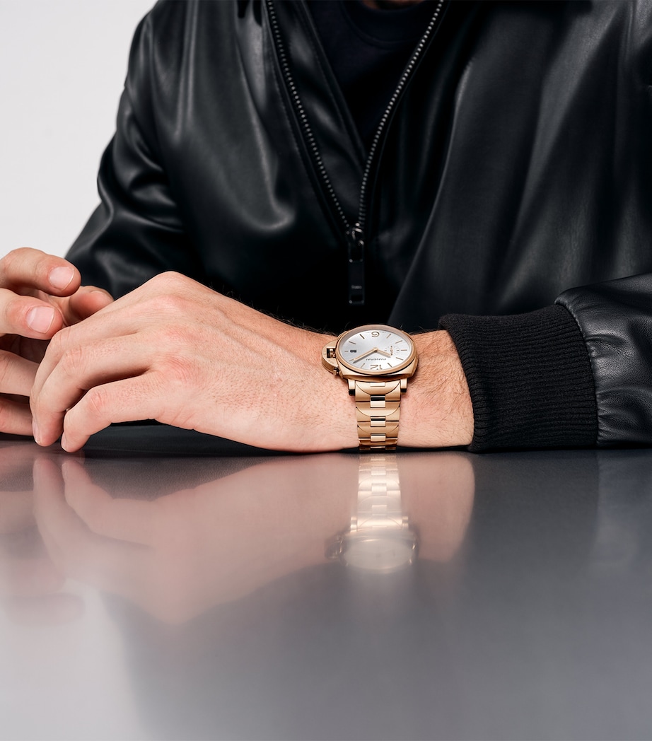 Rose Gold Luminor Due TuttoOro Watch 42mm WHITE Image 4