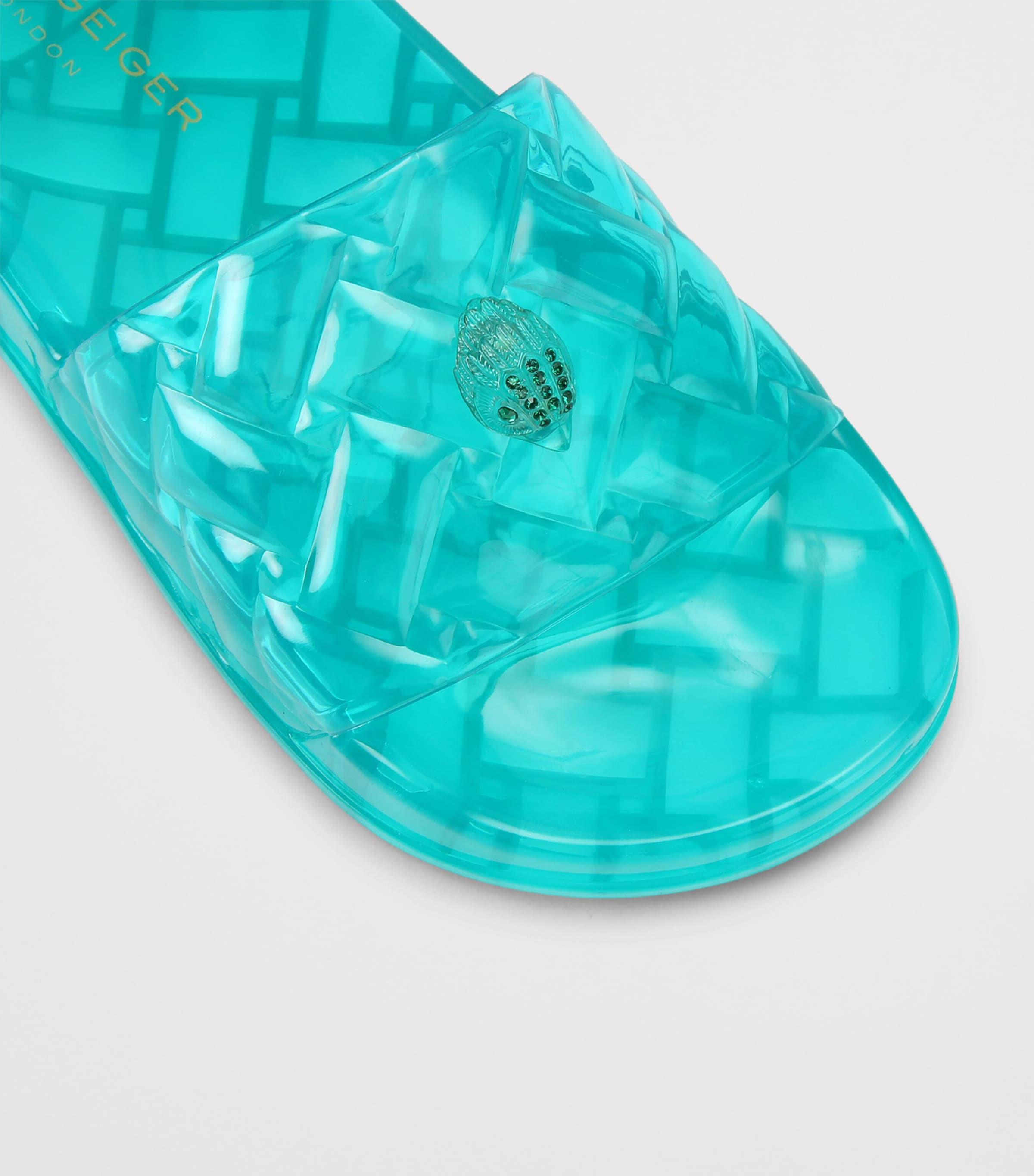 Kurt Geiger London Jelly Meena Slides Green Image 2
