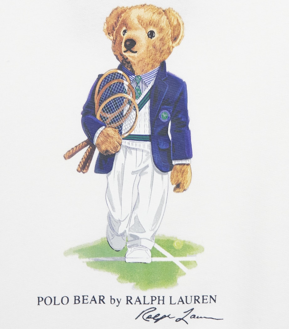 Ralph Lauren Kids x Wimbledon Polo Bear Sweatshirt (2-7 Years) White Image 3