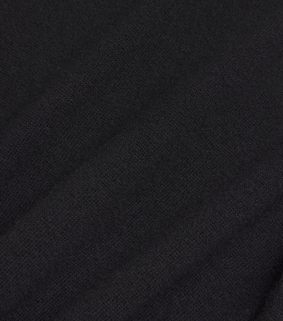 Harrods Womens Cashmere Sleeveless Midi Dress Black Image 5