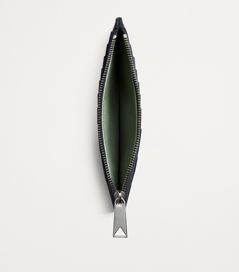 Bottega Veneta Leather Intrecciato Zipped Card Holder Image 3