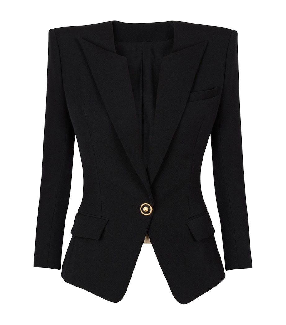 Virgin Wool Blazer 0PA NOIR Image 1