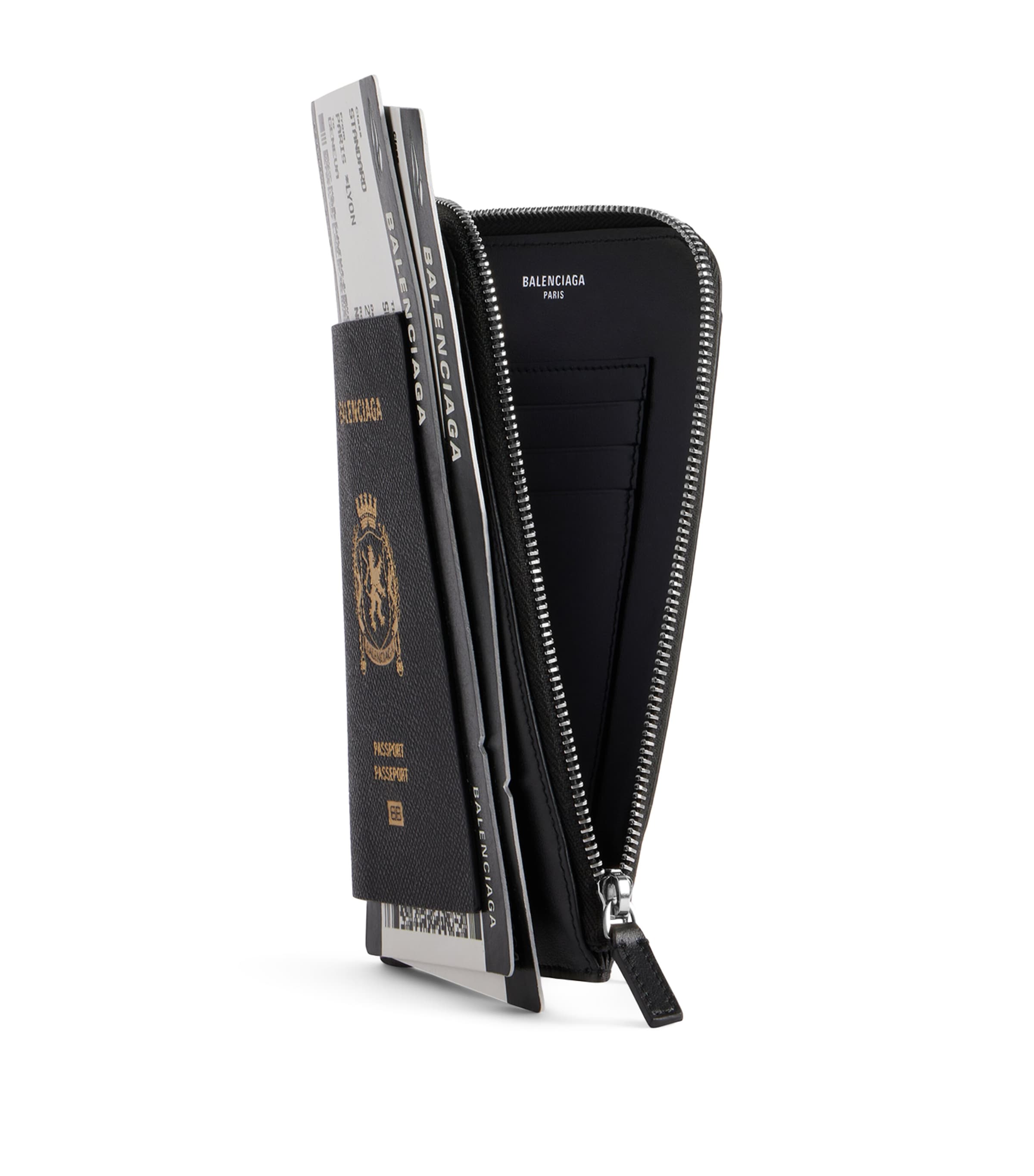 Balenciaga PASSPORT PHONE HOLDER BLACK