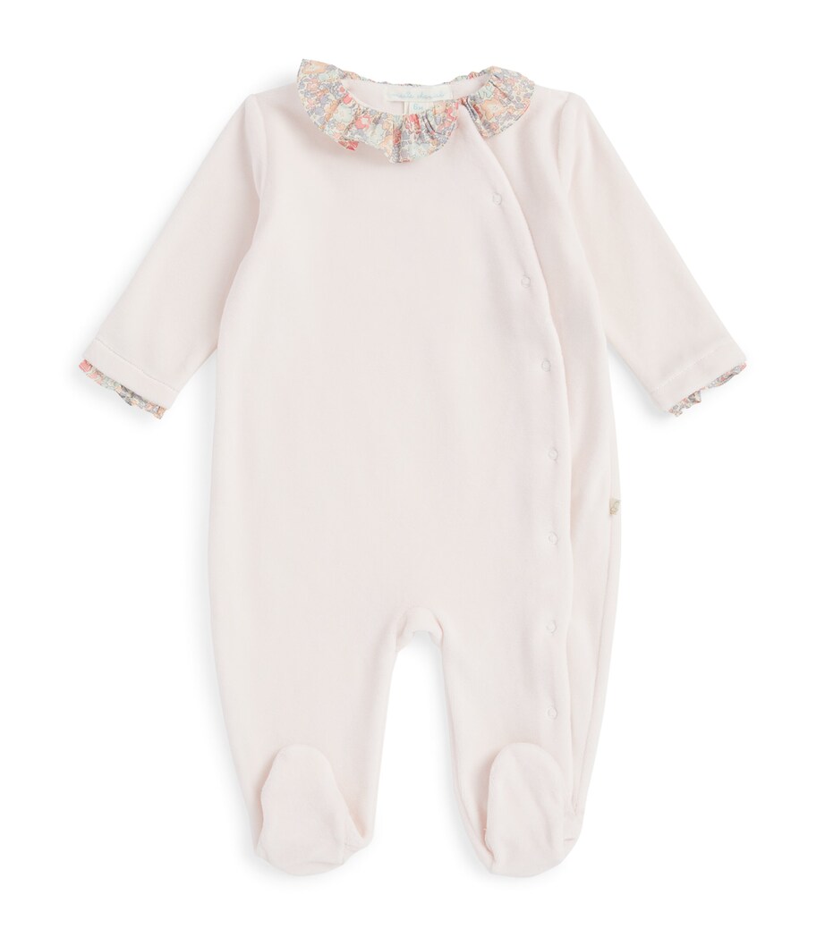 Marie-Chantal Cotton Wing-Appliqué All-In-One (3-18 Months) White/pink Image 1
