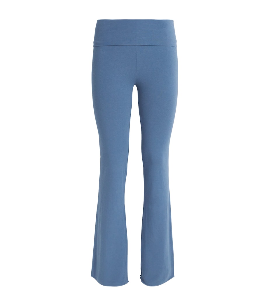 Cotton-Blend Jersey Foldover Trousers HARBOR Image 1