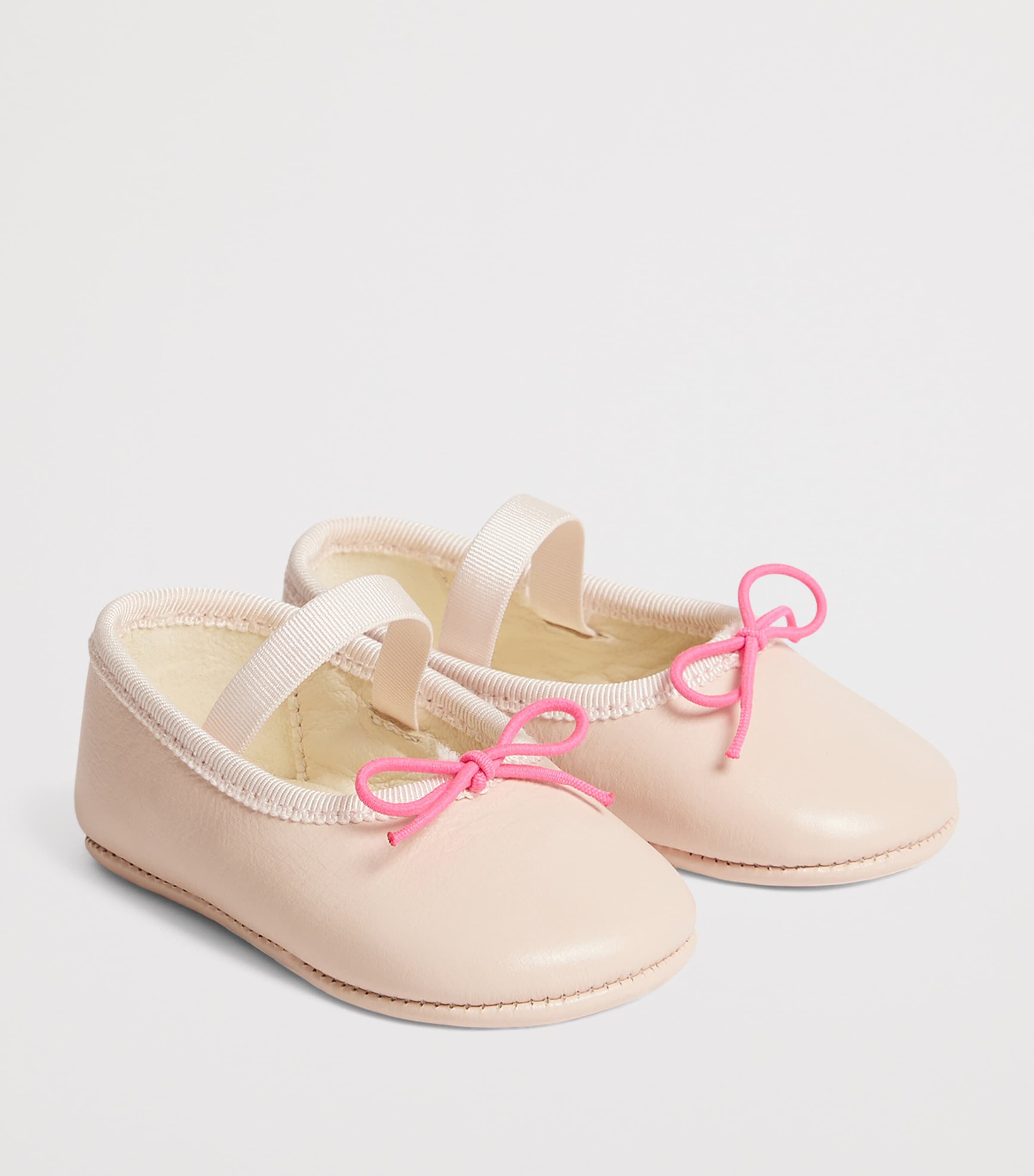 Bonpoint Leather Ballet Flats Rose Poudre Image 2