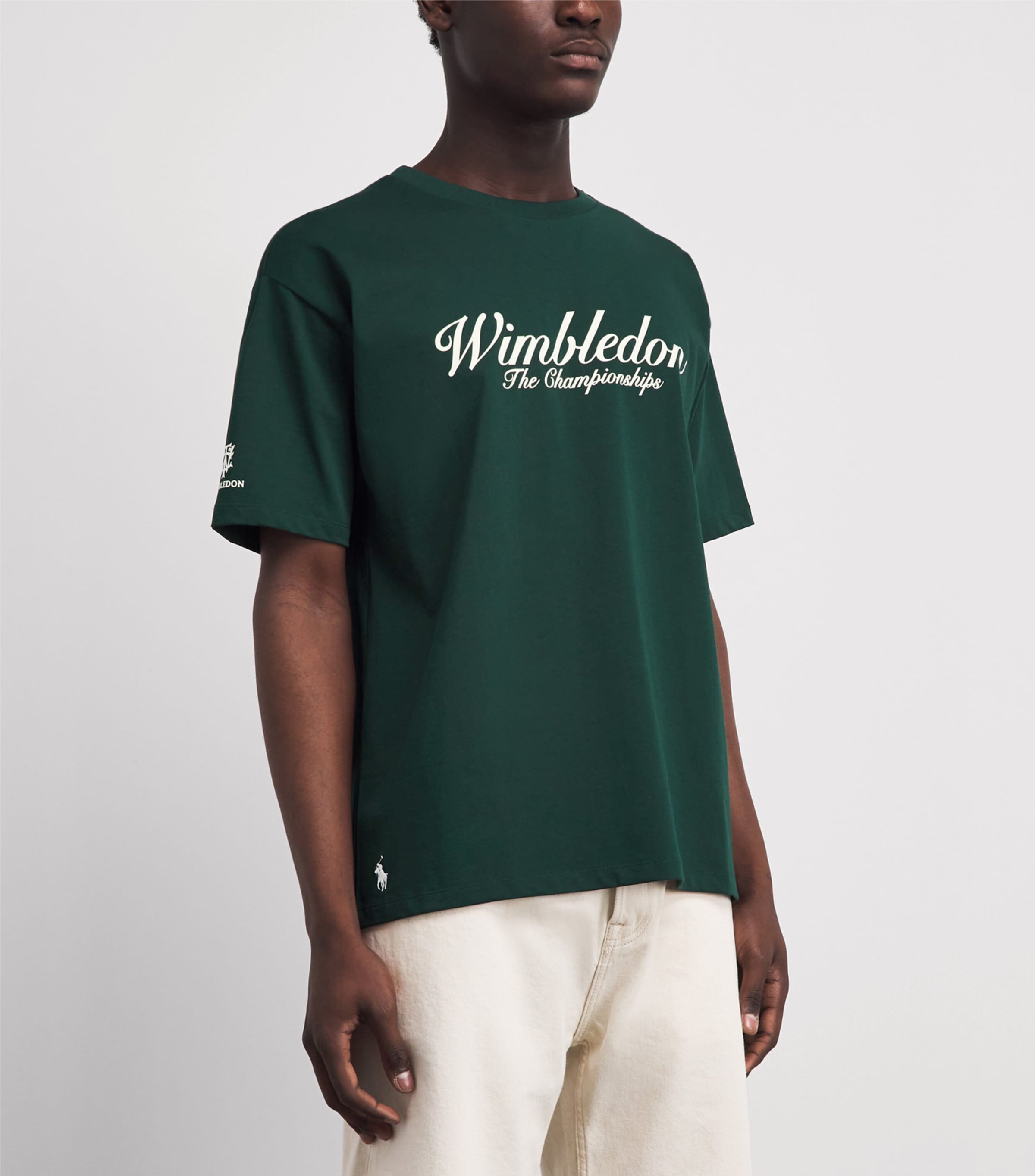 RLX Ralph Lauren Green x Wimbledon Script T-Shirt | Harrods US
