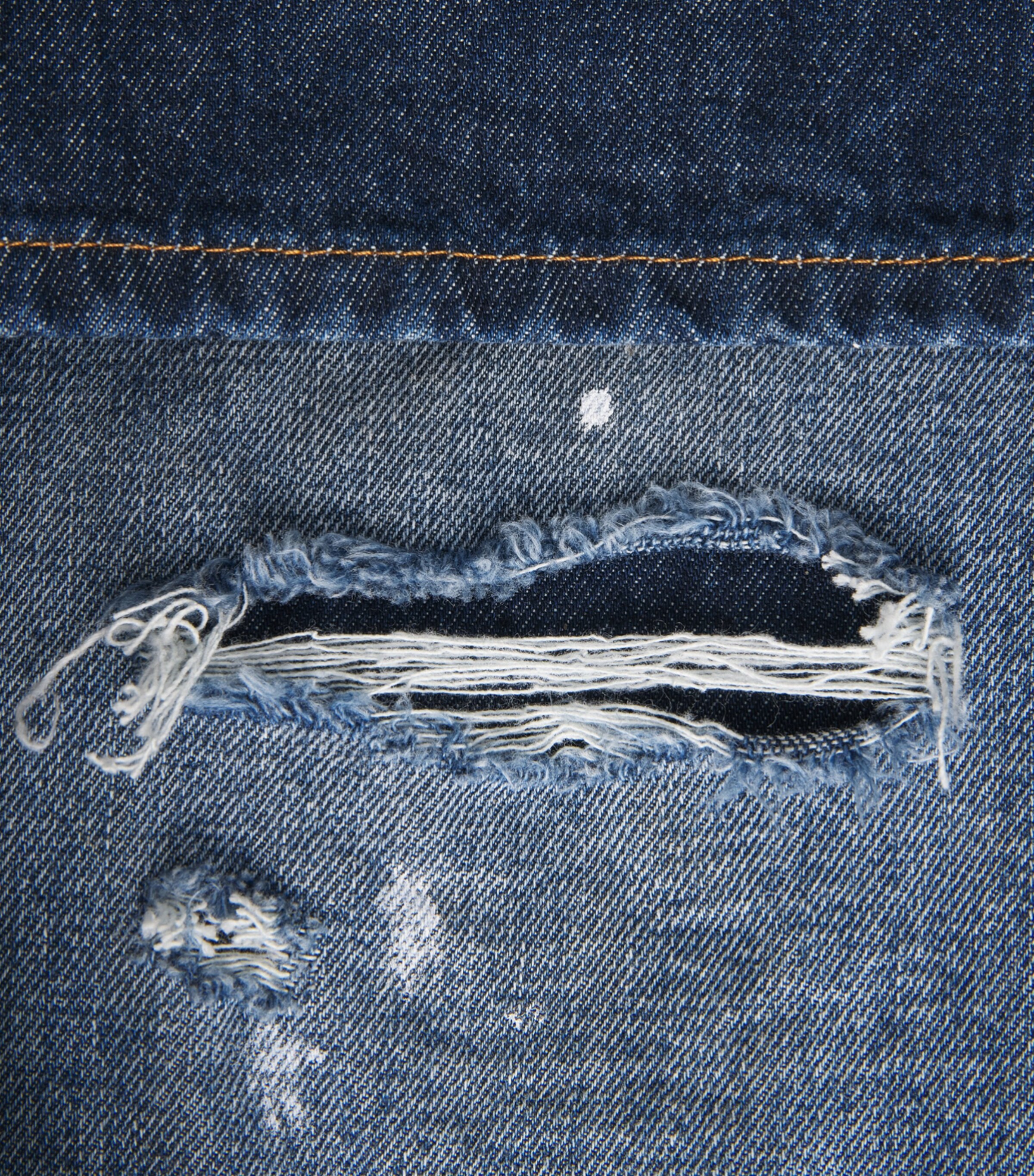 MM6 Maison Margiela Mens Distressed Straight Jeans Blue Image 6