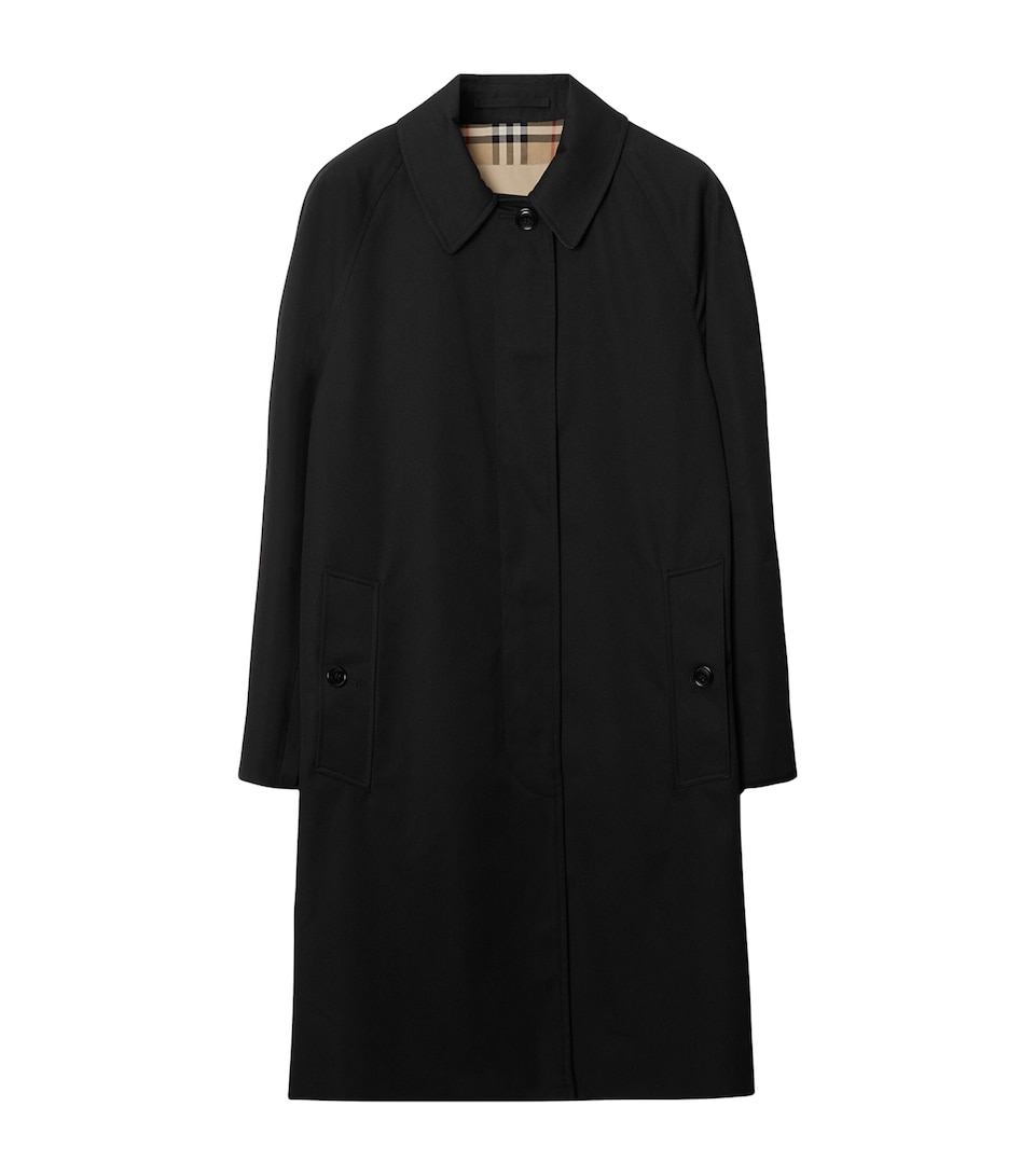 Burberry Gabardine Camden Car Coat Black