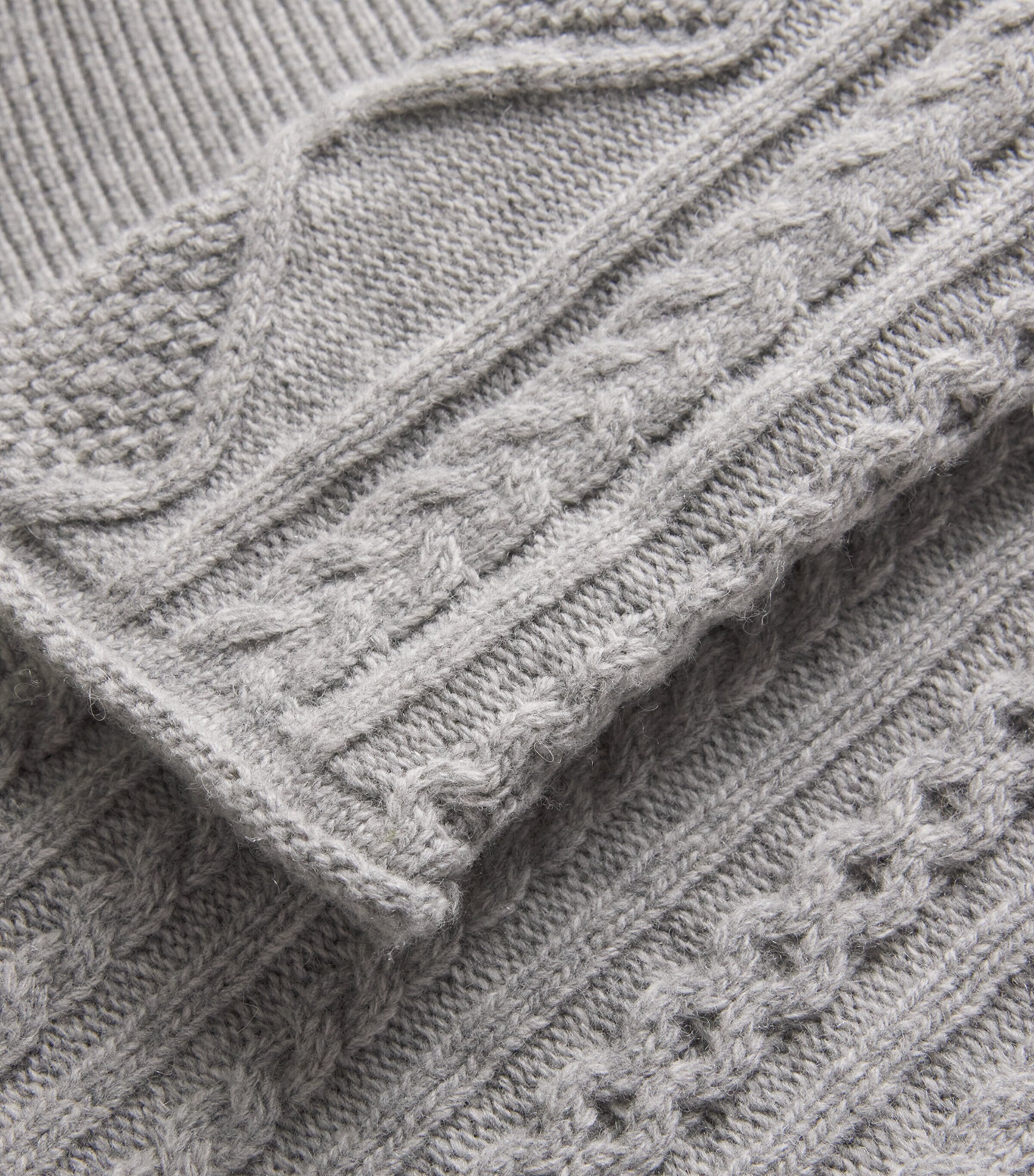 Wool-Blend Rollneck Sweater HEATHER GREY Image 5