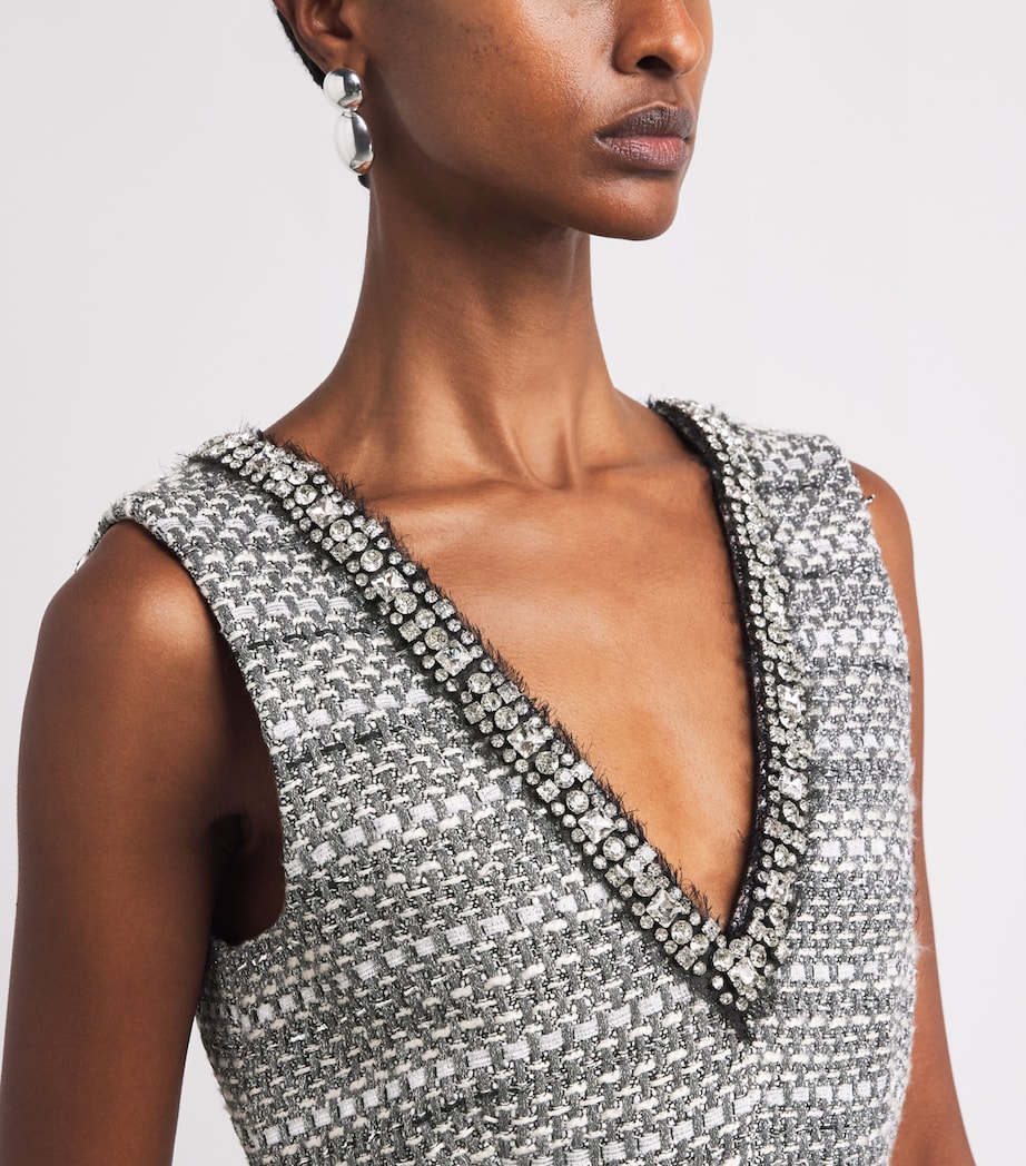 Tweed Odele Mini Dress SILVER Image 4