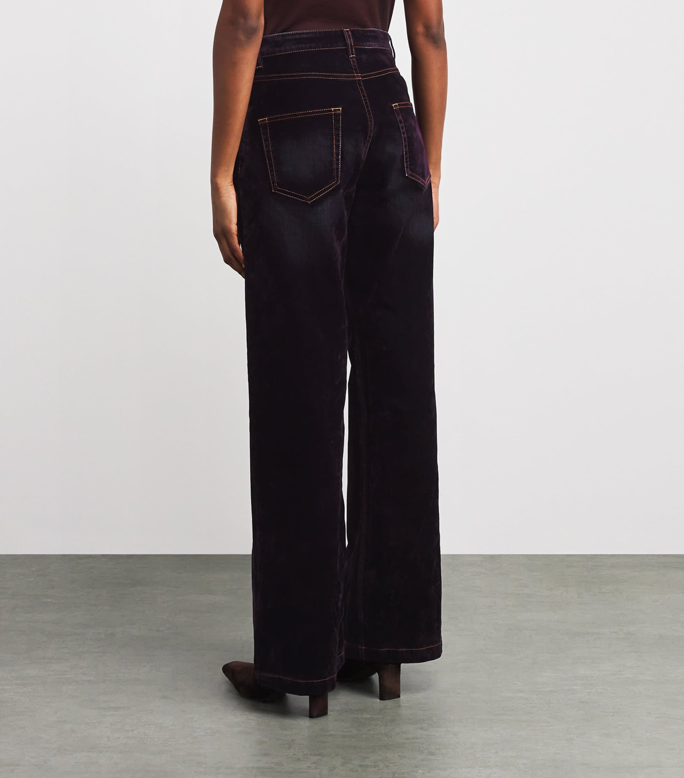 Eleventy Womens Velvet Trousers Mosto Image 4