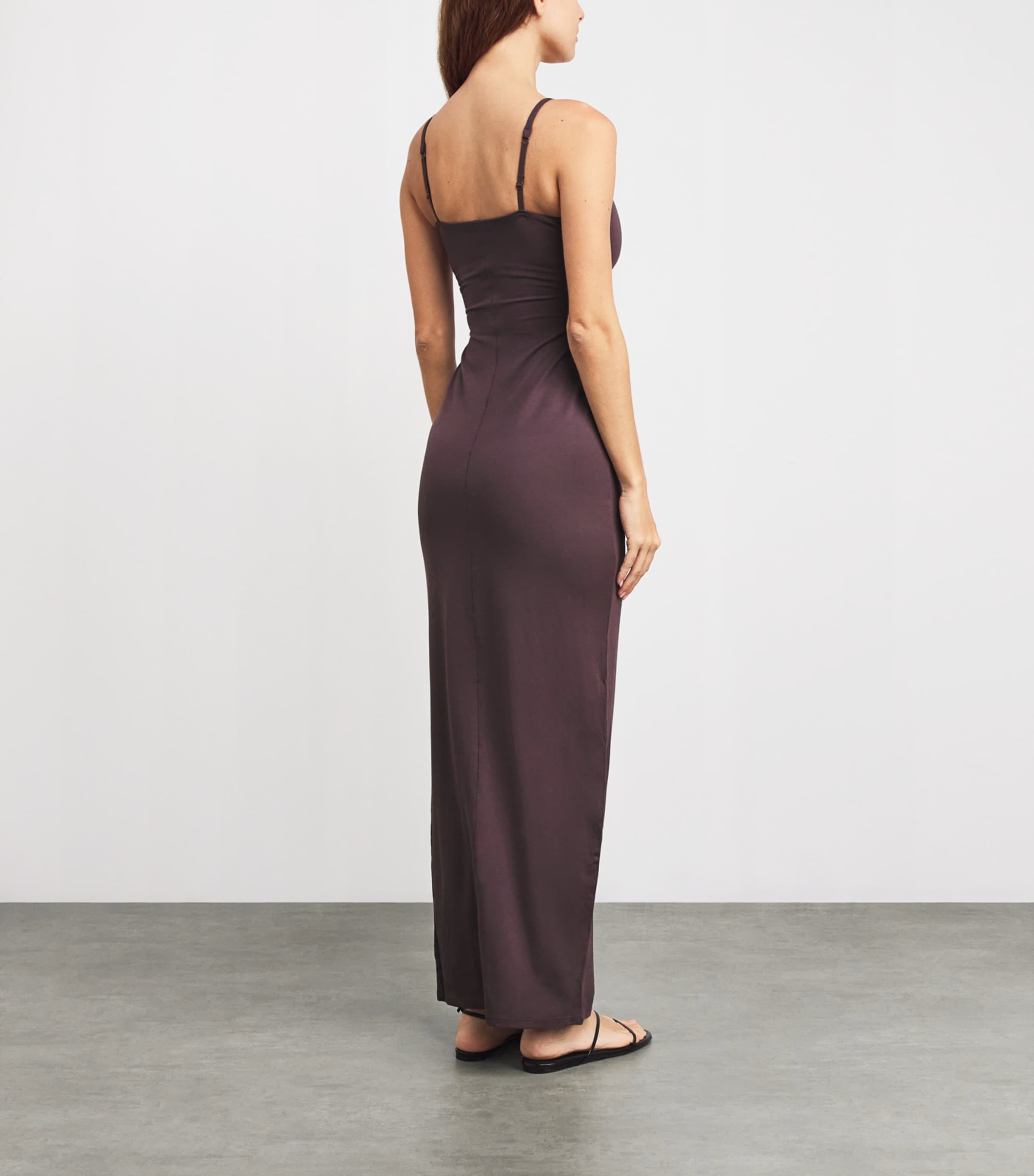 Smooth Lounge Scoop-Neck Maxi Dress RAISIN Image 3