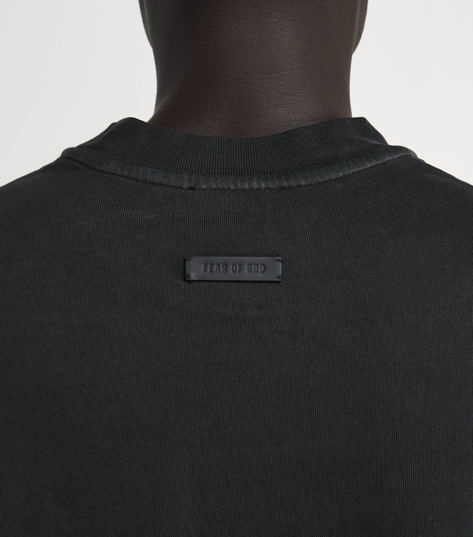 Cotton Fear Is Gone T-Shirt BLACK Image 6