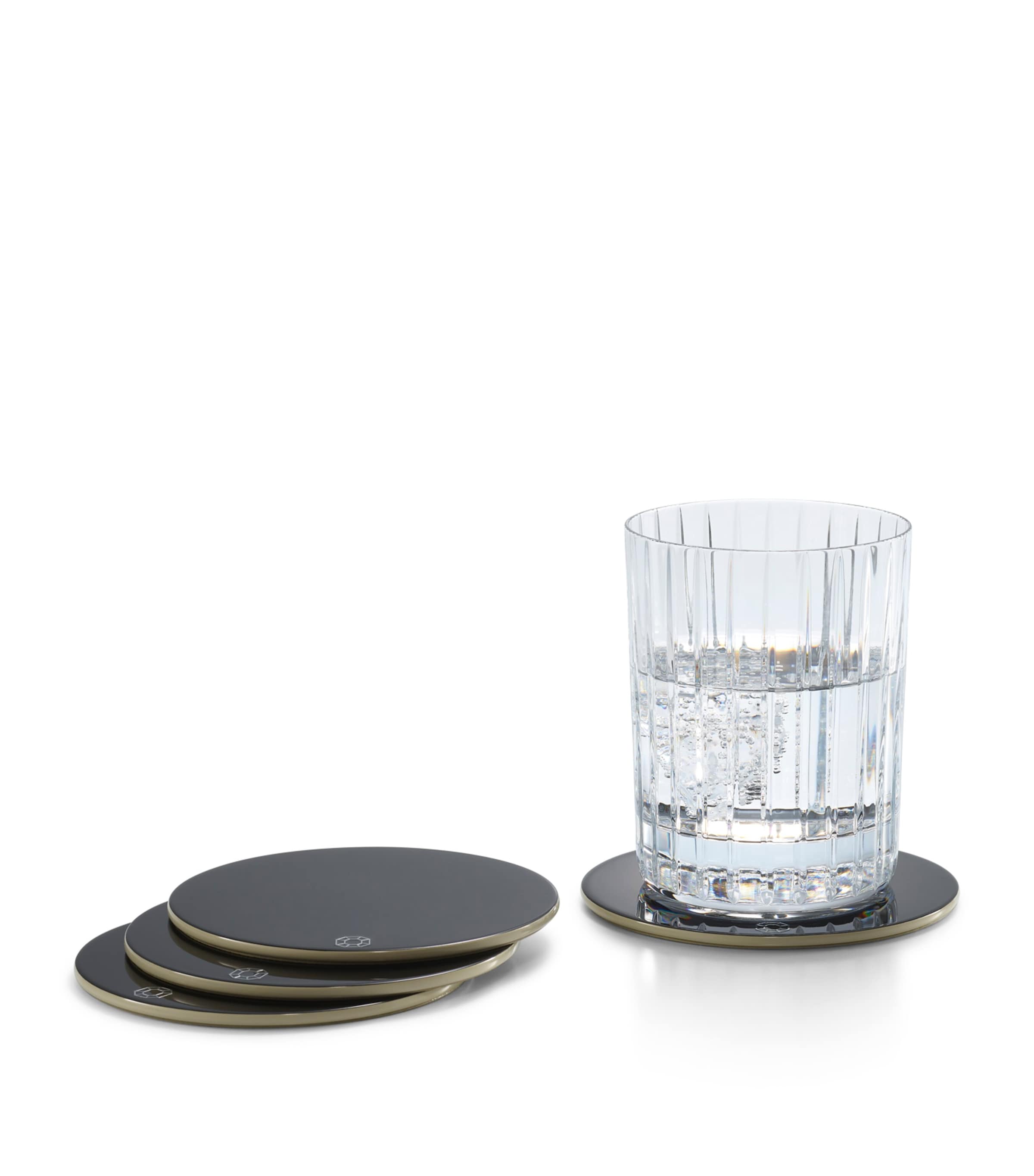 Set of 4 Octogone Coasters CLEAR Image 3