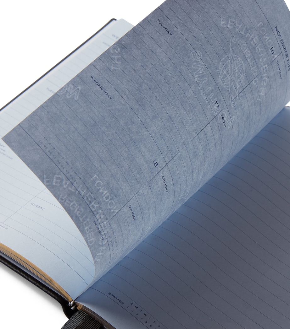 Leather Soho A5 2026 Diary BLACK Image 3