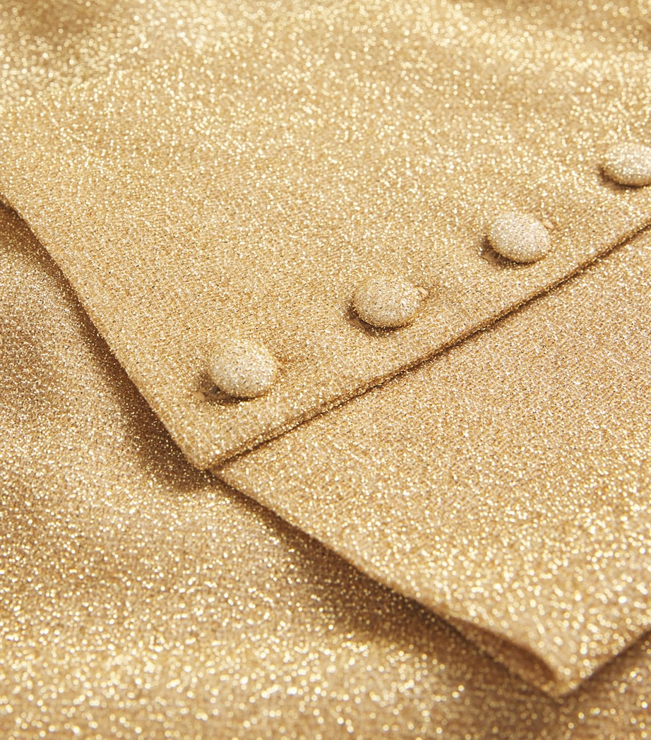 Oséree Womens Oversized Lumière Shirt Gold Image 5