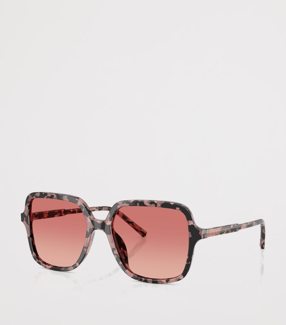 Dolce&Gabbana Camouflage Print Square Sunglasses Brown Image 2