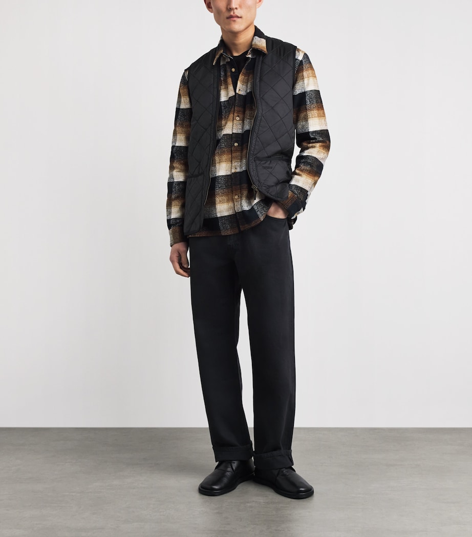Barbour Mens Polarquilt Zip-In Gilet Liner Black Image 2