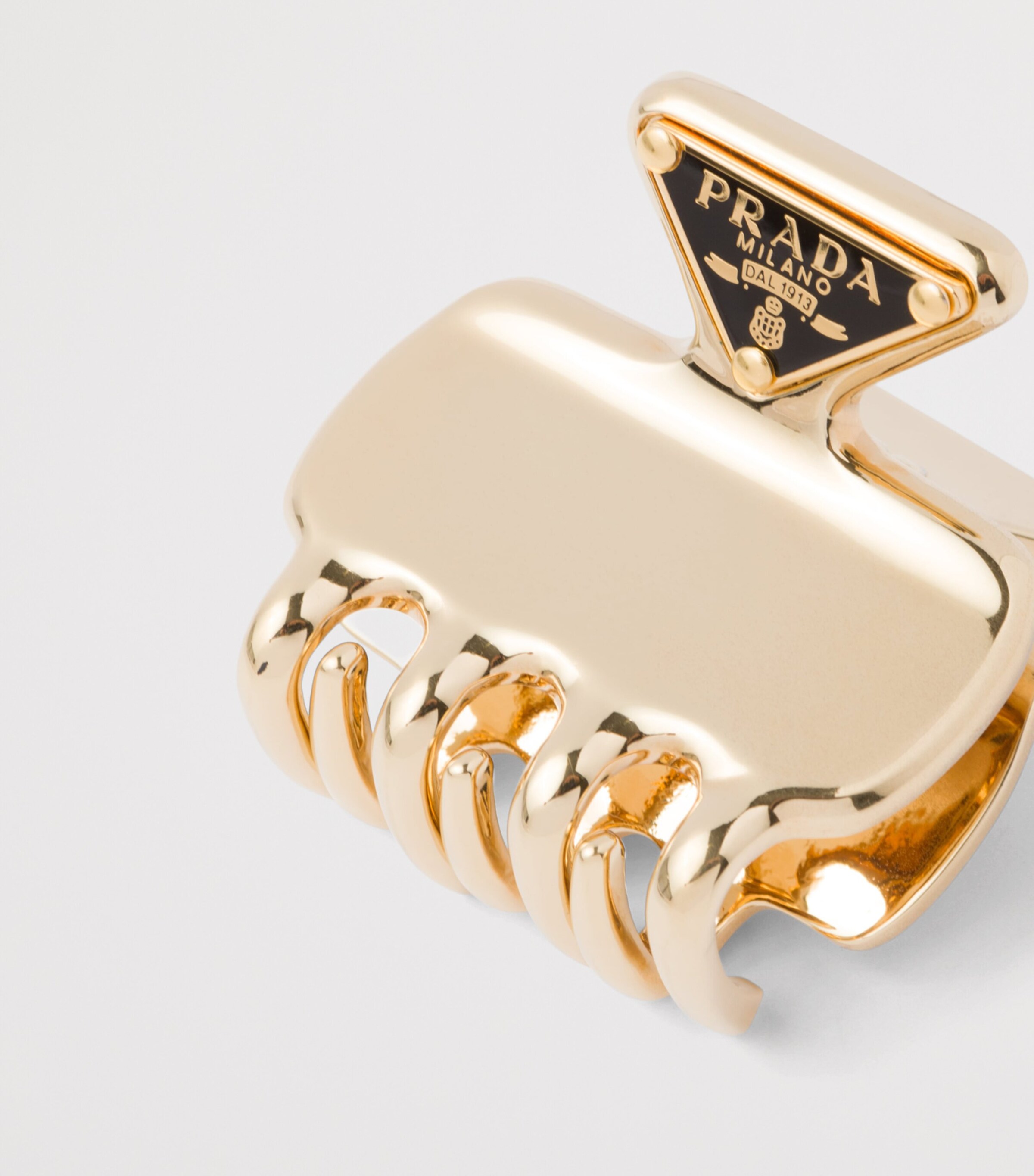 Prada Metal Triangle Hair Clip Image 2