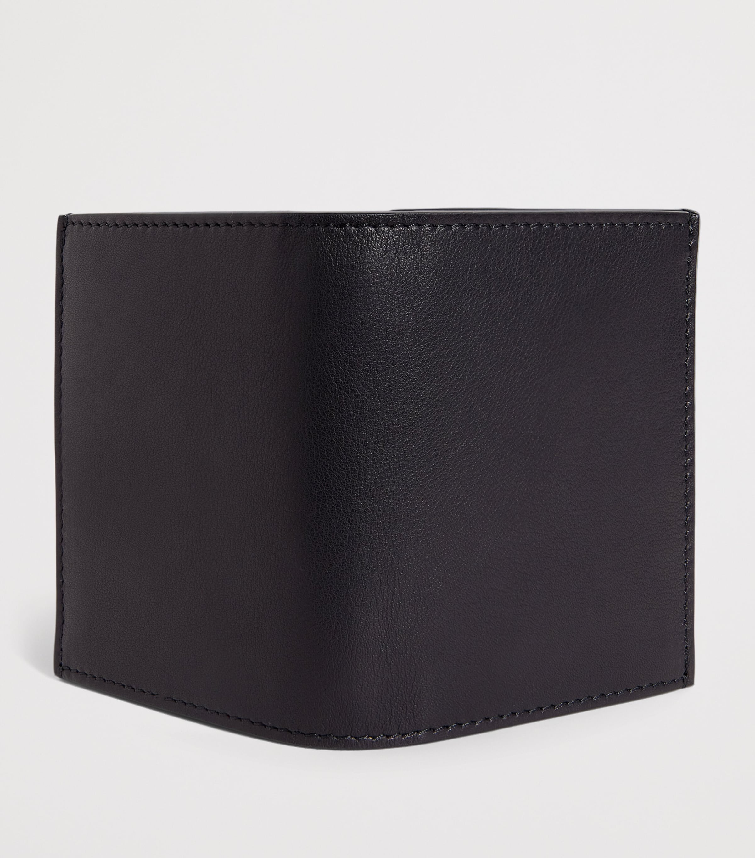 Leather Bifold Card Holder BLACK Image 3