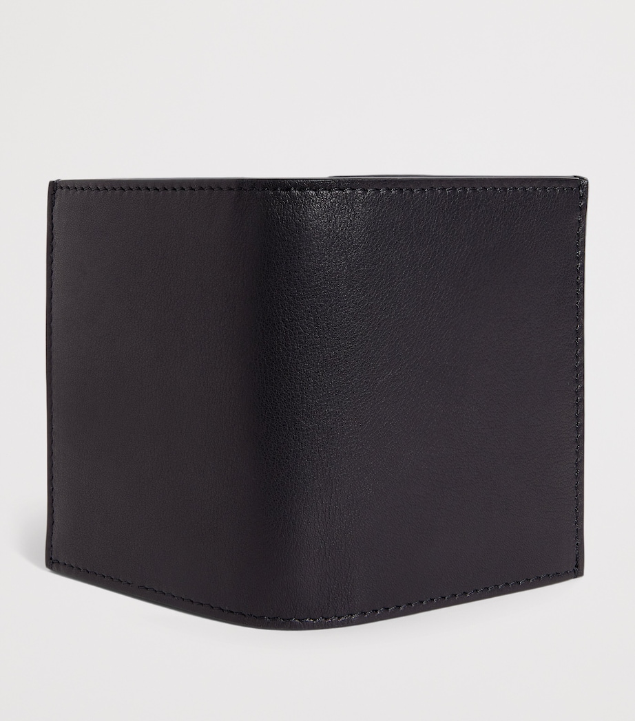 Leather Bifold Card Holder BLACK Image 3