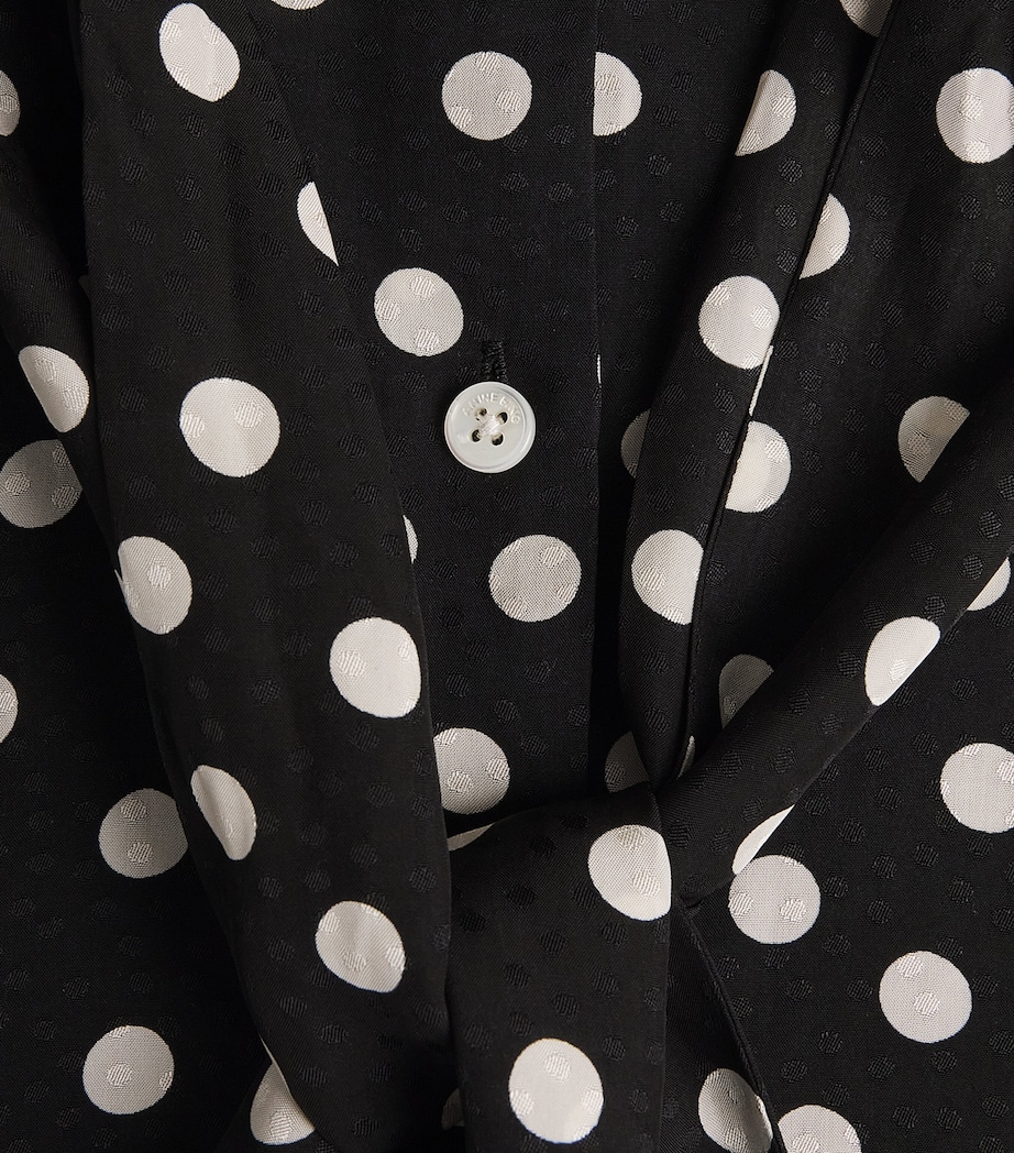 Polka Dot Ruby Blouse WHITE/BLACK Image 5