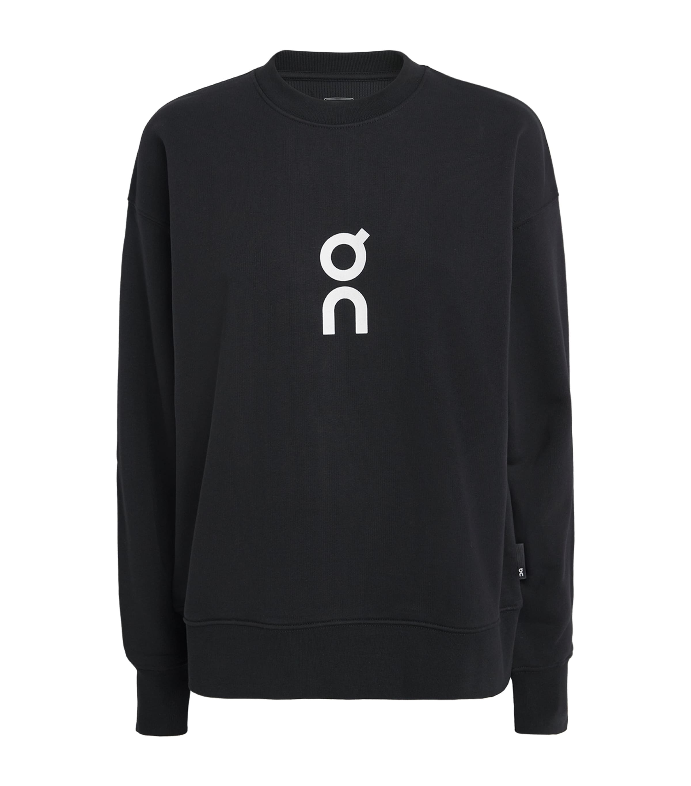 Cotton-Blend Club Crew Sweatshirt BLACK Image 1
