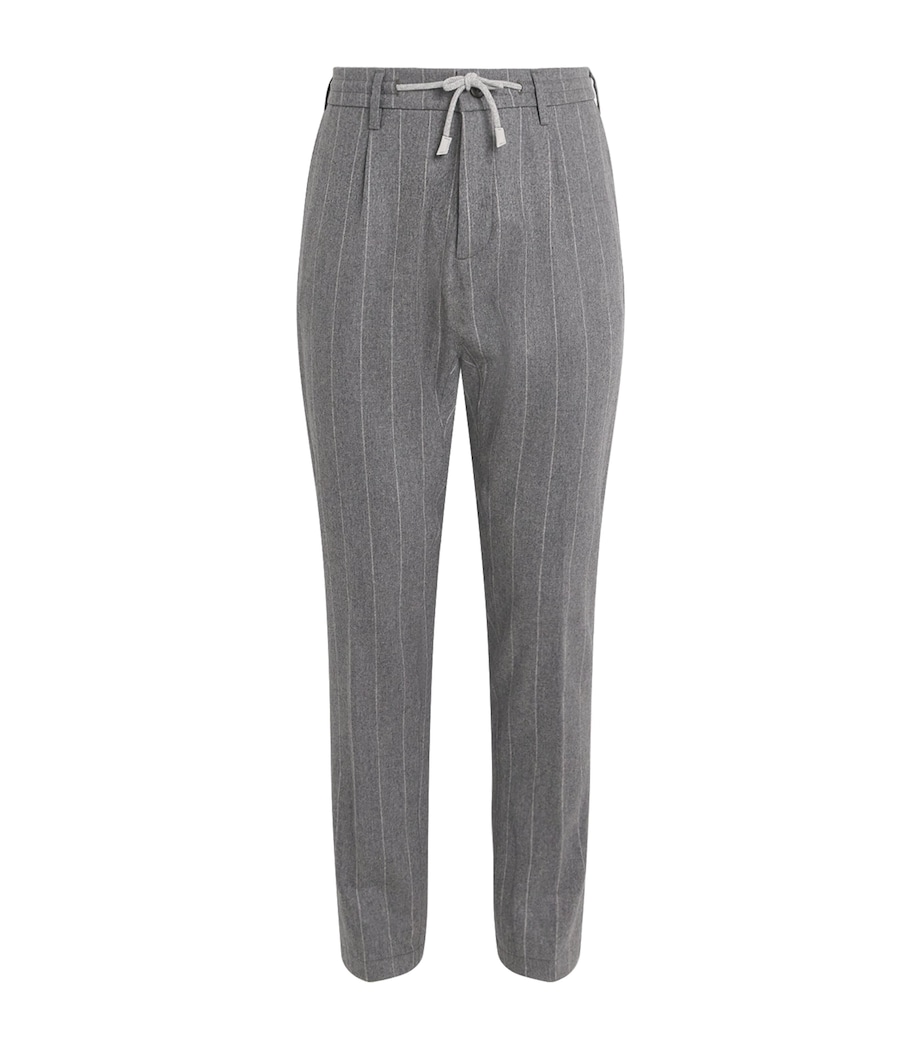 Pinstripe Tailored Trousers GRIGIO MEDIO MELANGE Image 1