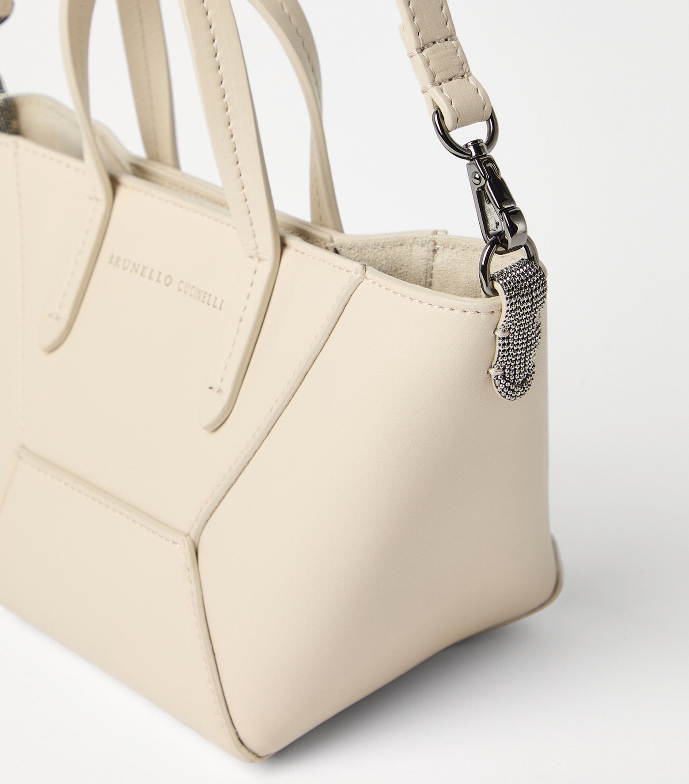 【定価40万BRUNELLO CUCINELLIイタリア製】希少✨️ バッグ Brunello Cucinelli Small Boston Explorer Leather Tote Bag