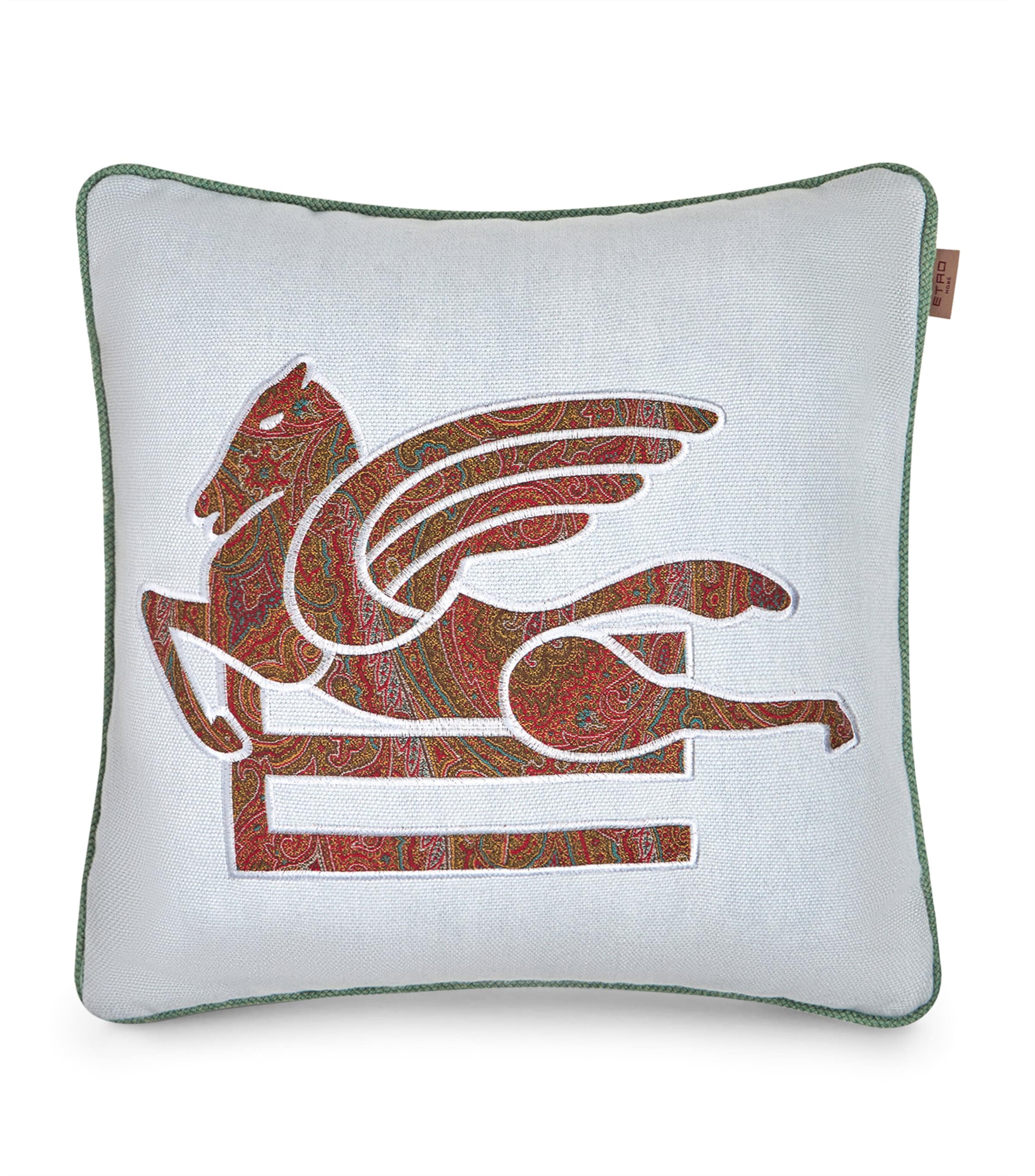 Linen Somerset Embroidered Cushion (45cm x 45cm) B0071 PALE BLUE Image 1