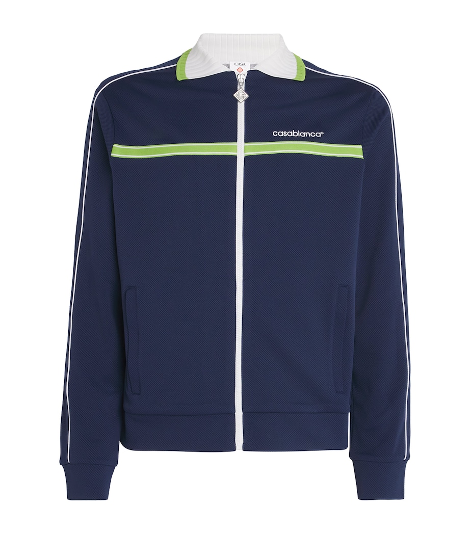 Piqué Track Jacket PALE BLUE / WHITE Image 1