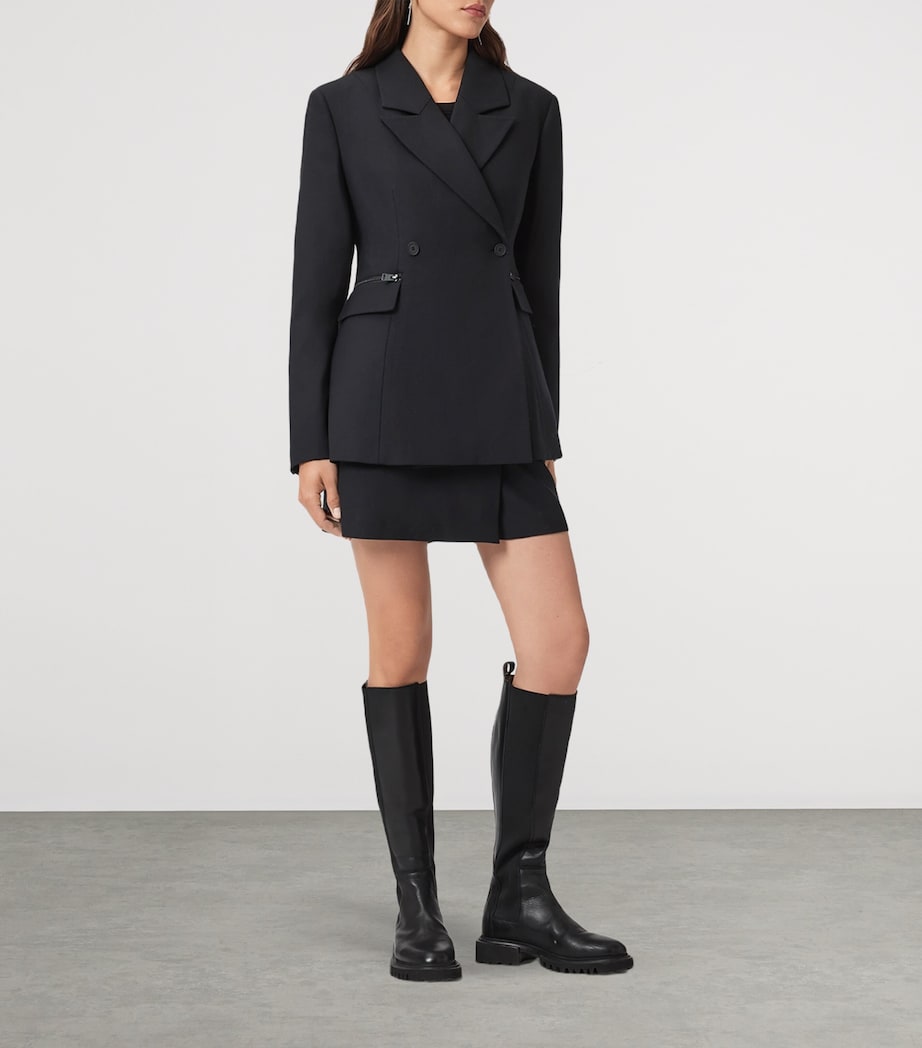 Double-Breasted Mimi Blazer BLACK Image 3