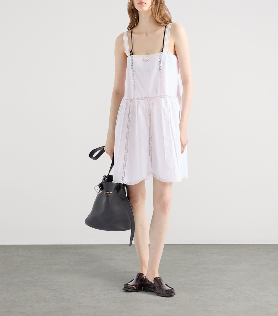 Cotton-Linen Mini Dress F0009 Image 2