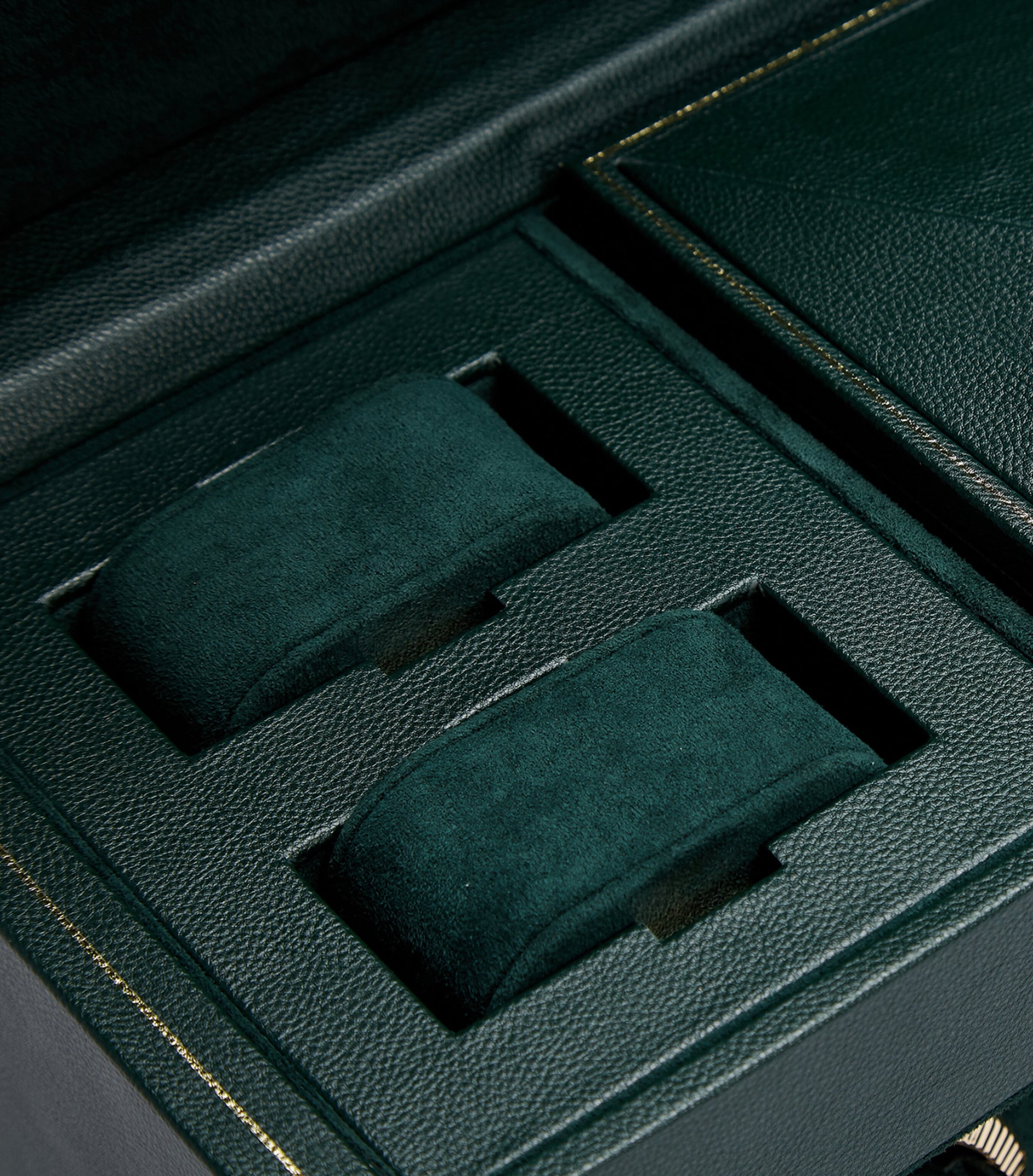 Vegan Leather Triple Watch Winder GREEN Image 4