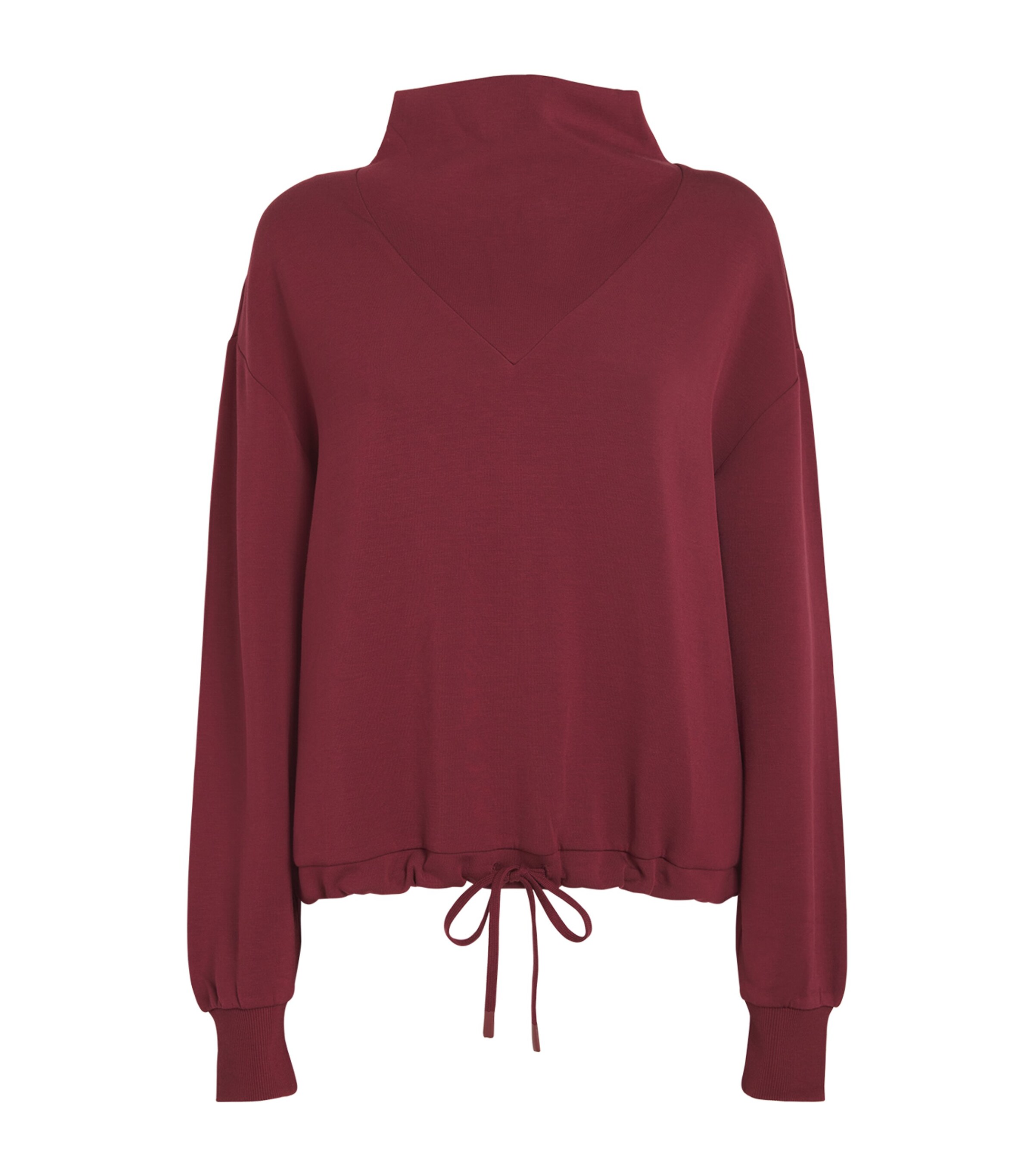 Cowl-Neck Betsy Sweatshirt NEW MAROON Image 1