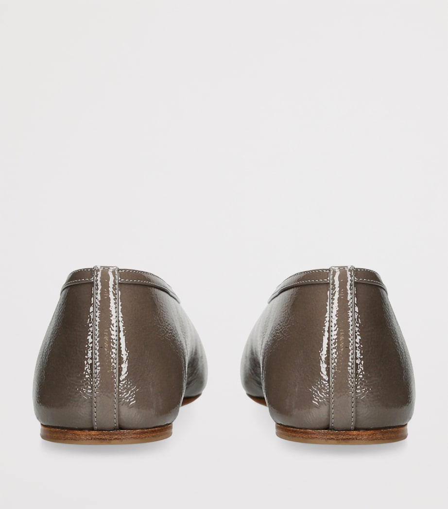 Patent Leather Luna Ballet Flats TAUPE Image 2