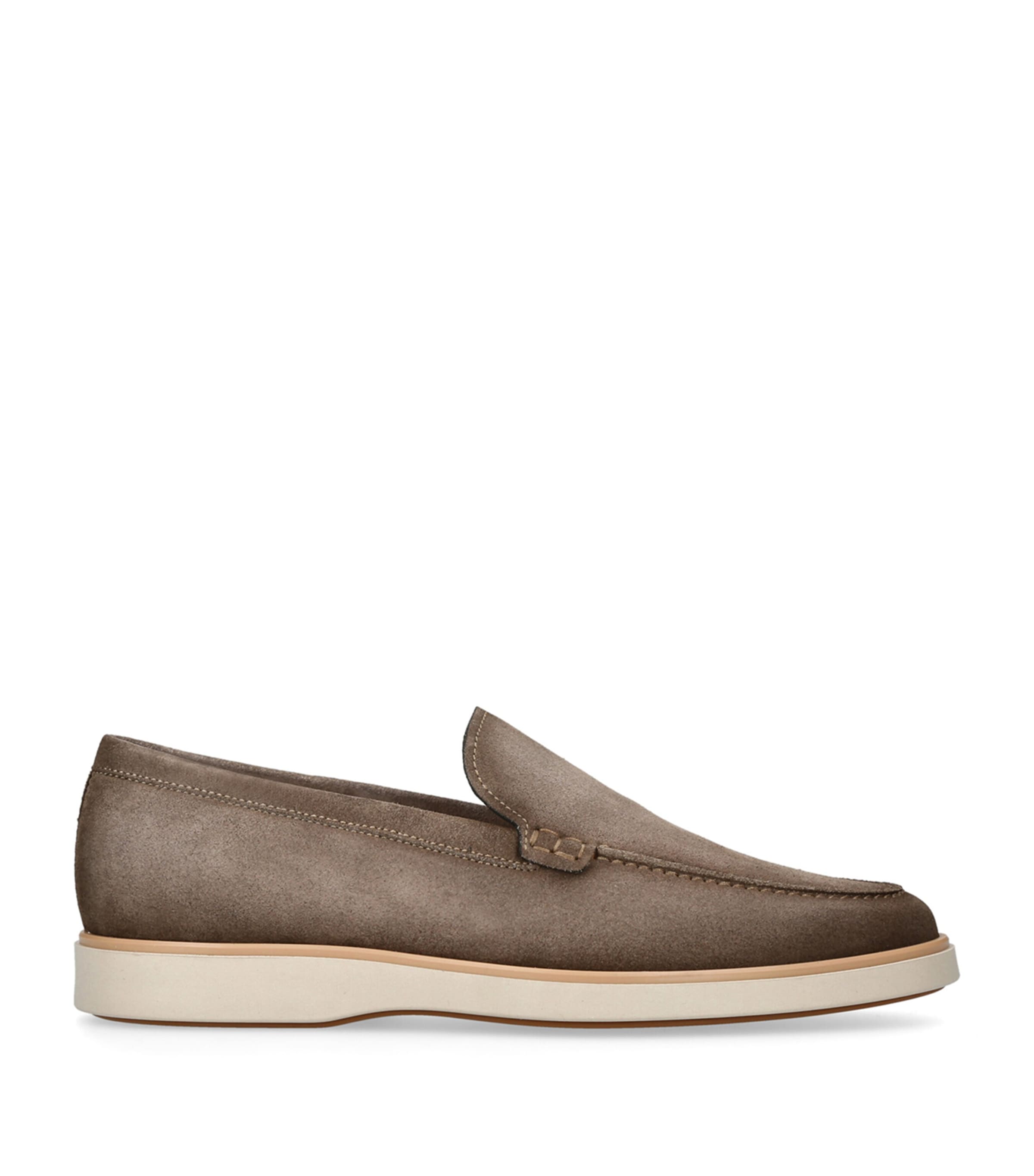 Shop Magnanni Leather Paraiso Loafers In Grey